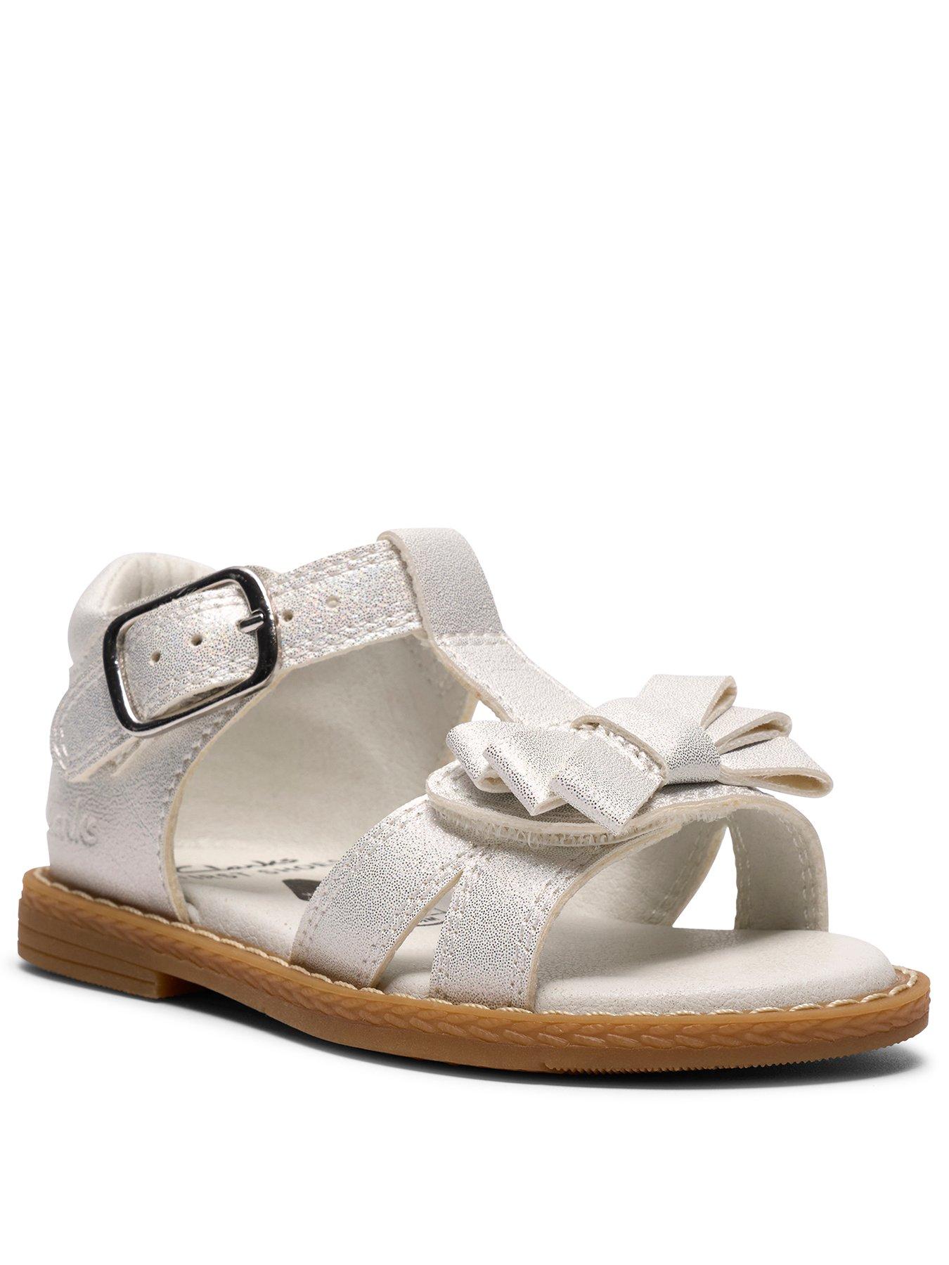 Image 2 of 6 of Clarks Toddler Luana Bow Sandal - Gold