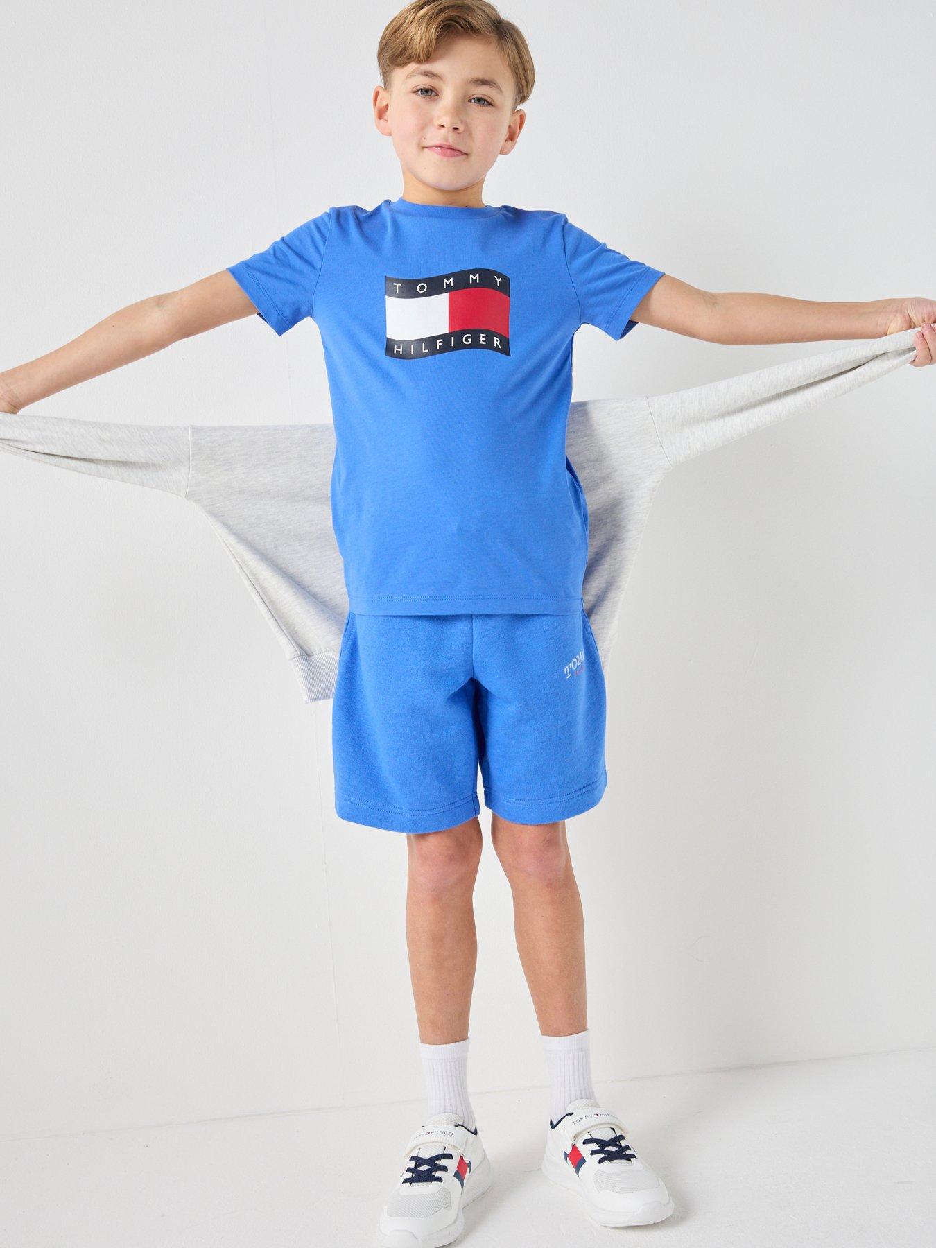 tommy-hilfiger-boys-monotype-graphic-sweat-shorts-bluefront
