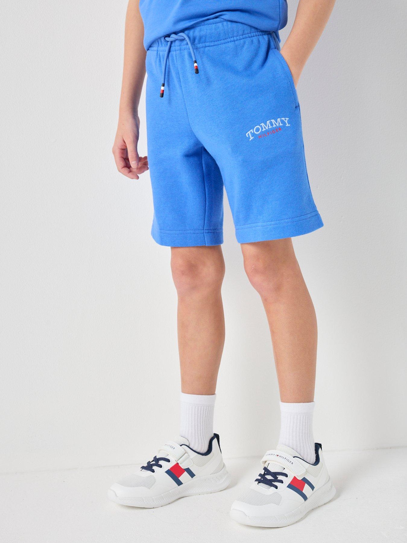 tommy-hilfiger-boys-monotype-graphic-sweat-shorts-bluestillFront