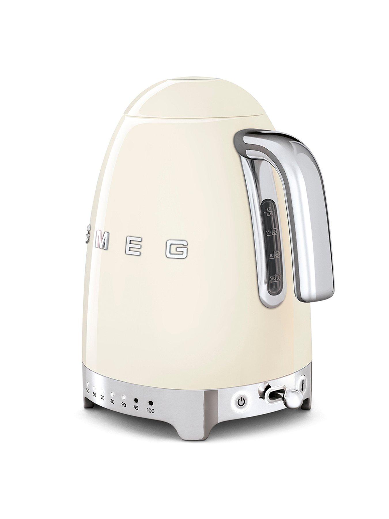 Image 4 of 7 of Smeg Smeg Variable Temperature Kettle and 4 Slice Toaster Bundle- Cream