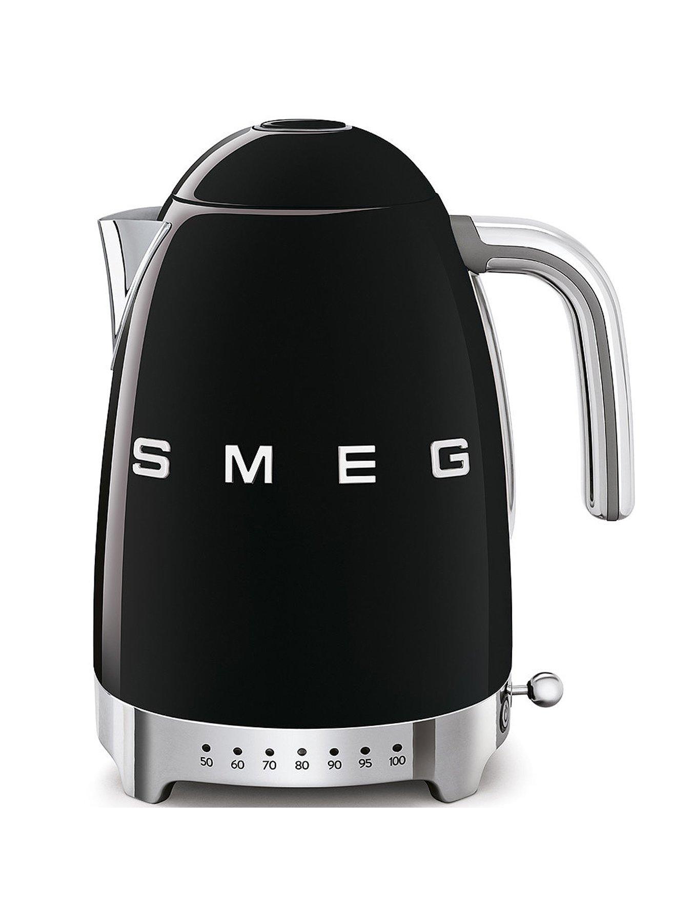 Image 2 of 7 of Smeg Smeg Variable Temperature Kettle and 4 Slice Toaster Bundle- Black