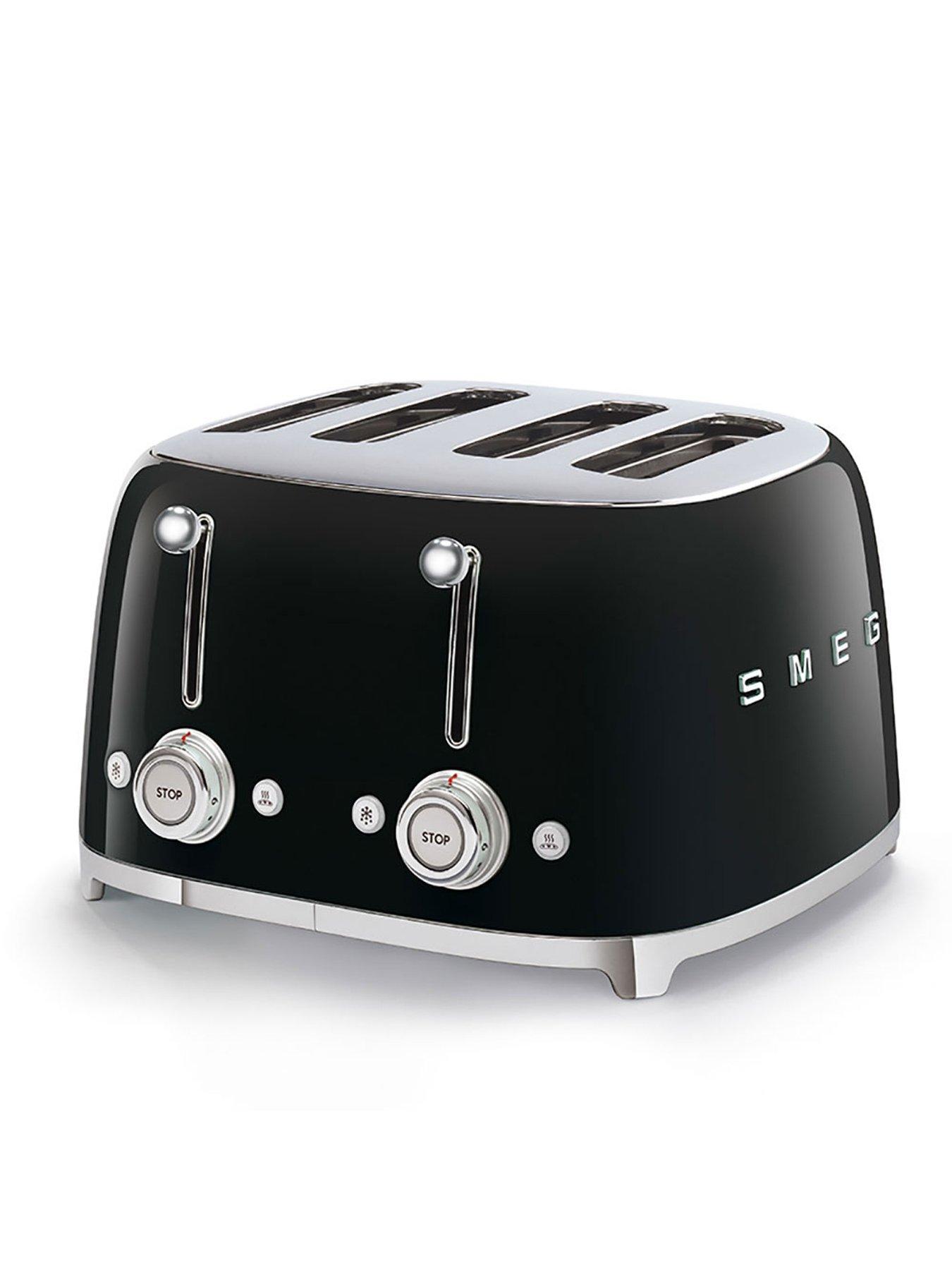Image 3 of 7 of Smeg Smeg Variable Temperature Kettle and 4 Slice Toaster Bundle- Black