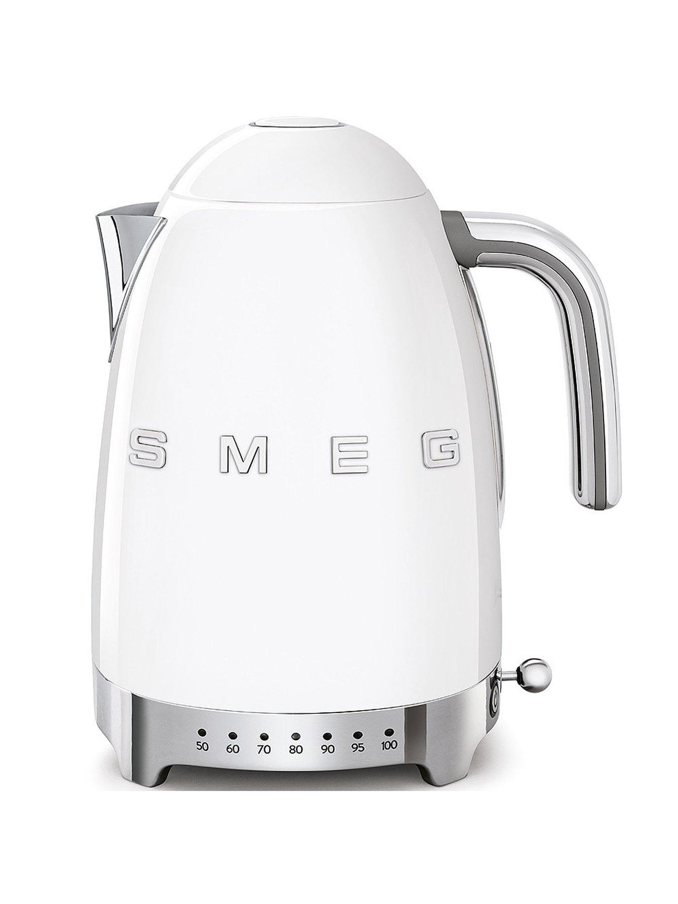 Image 2 of 7 of Smeg Smeg Variable Temperature Kettle and 4 Slice Toaster Bundle- White