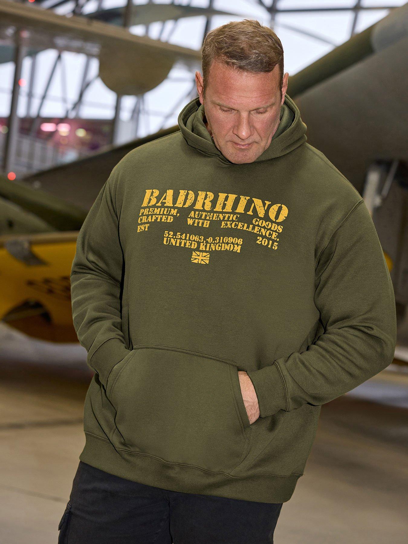 badrhino-printed-hoodie-jumper-green