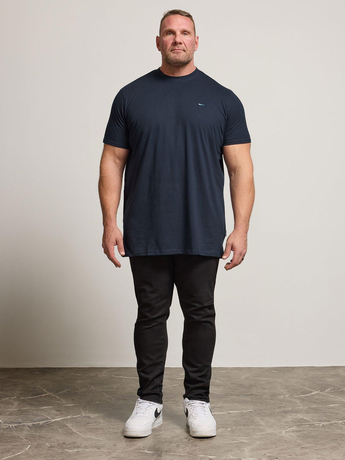 badrhino-5-pack-extra-long-basic-t-shirt-blueback