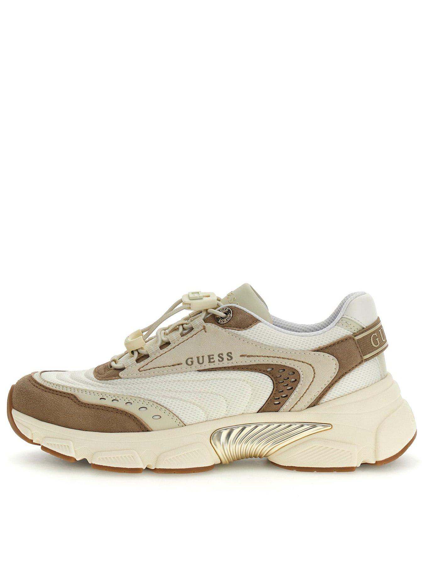 guess-jeans-imeri-perforated-insert-running-shoes-beige
