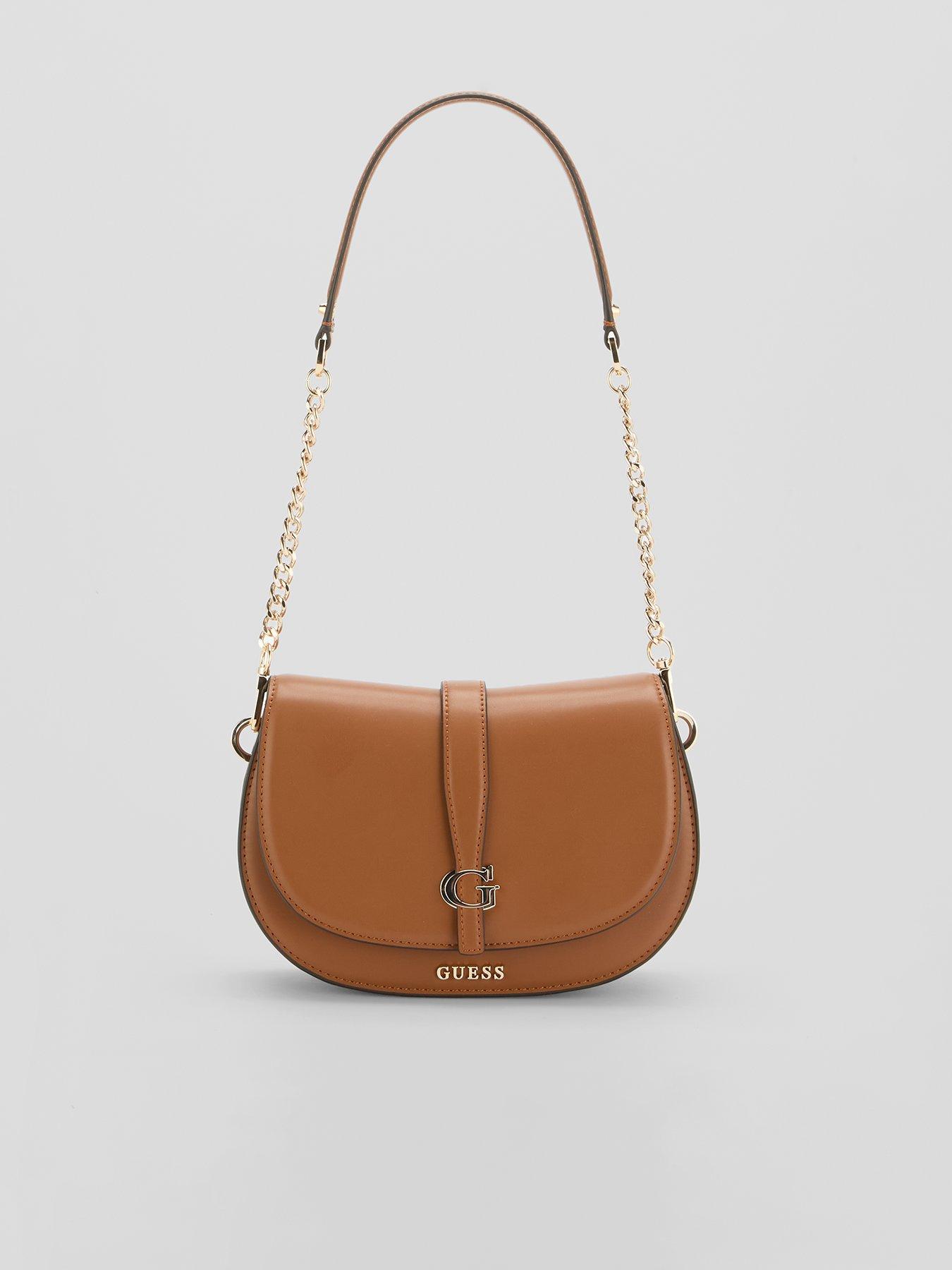 Guess Jeans Carrie Flap Shoulder Bag - Brown