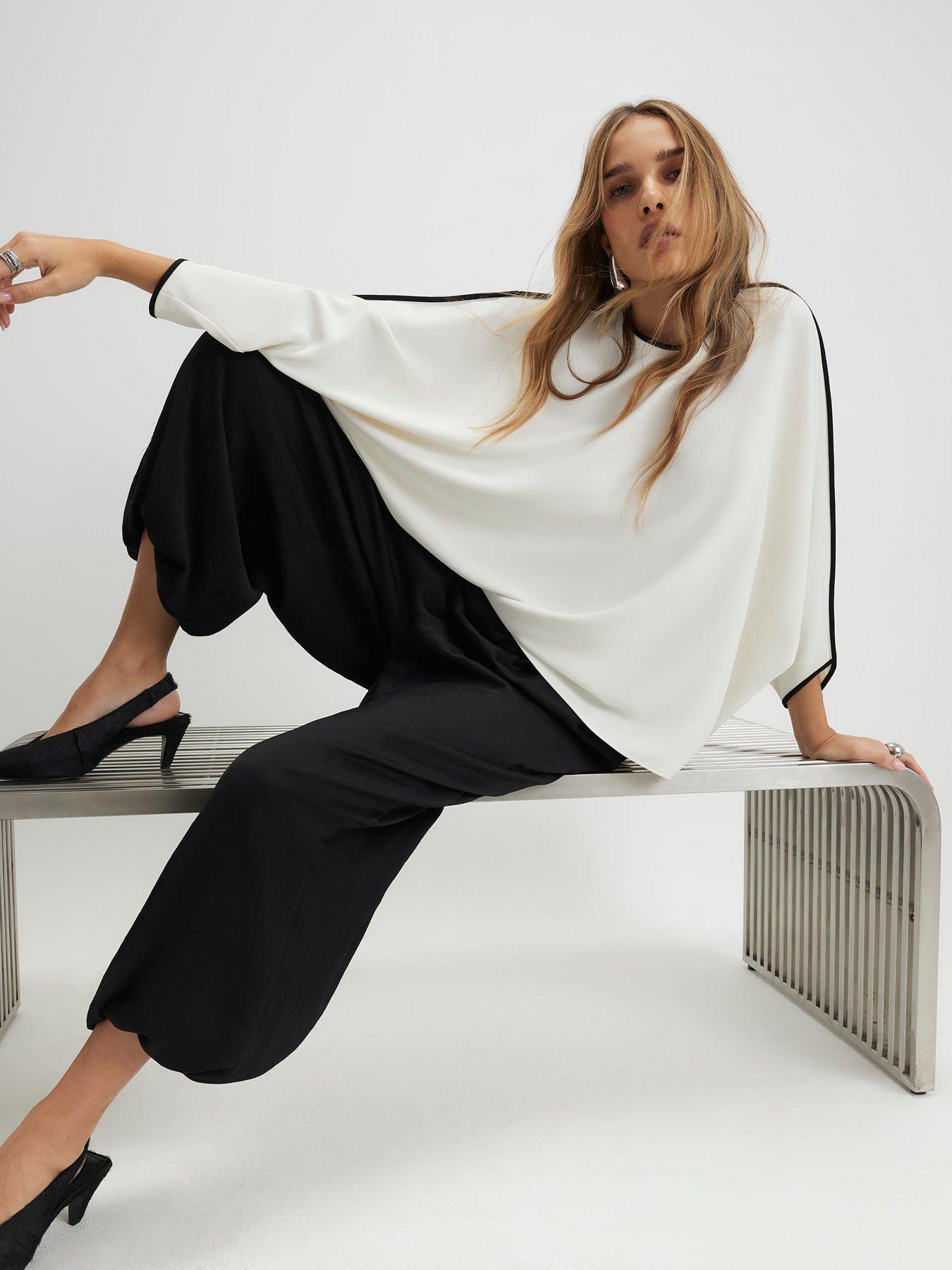 river-island-long-sleeve-tipped-batwing-t-shirt-cream