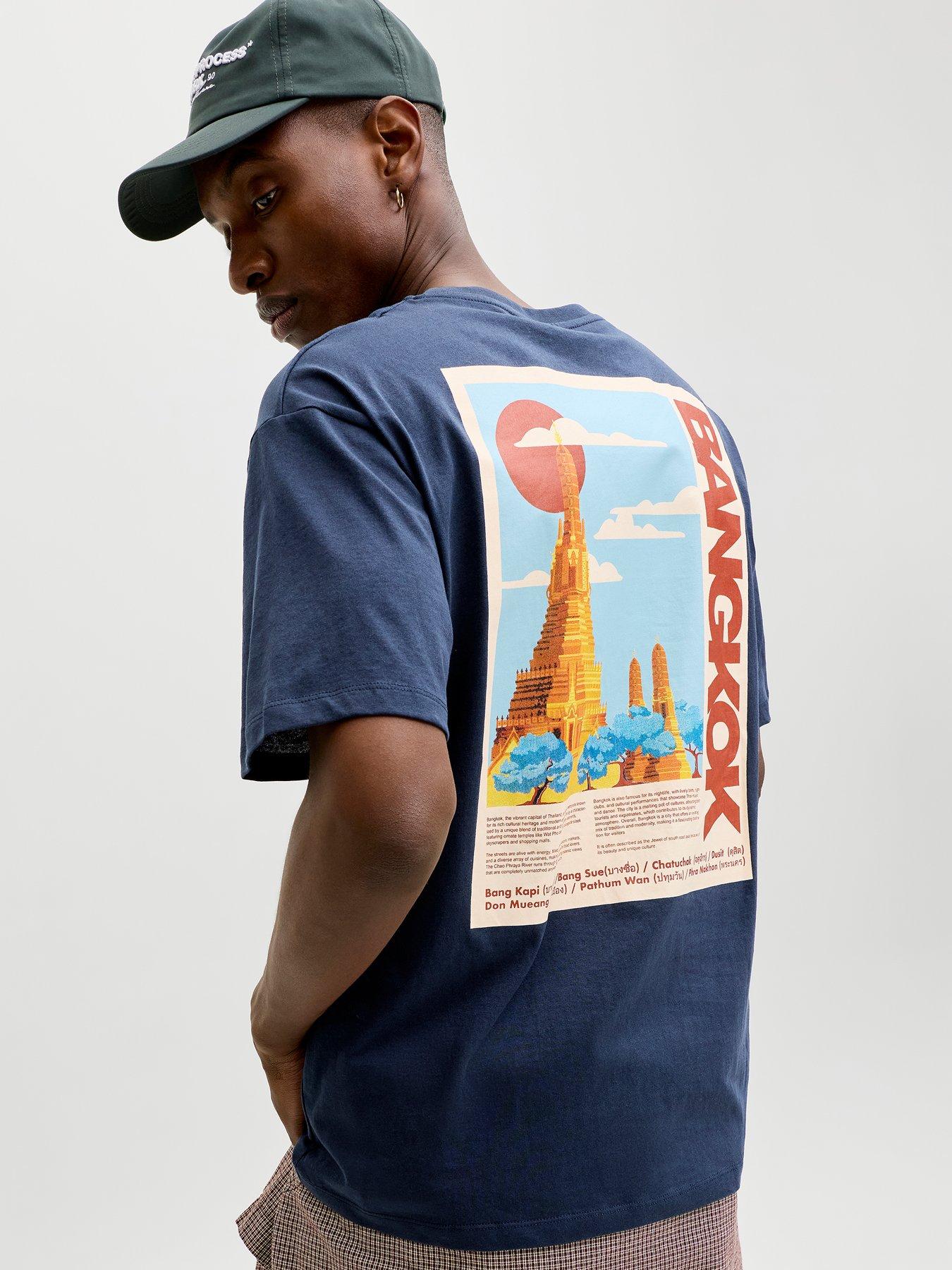 Jack & Jones Bangkok Graphic T-Shirt - Blue