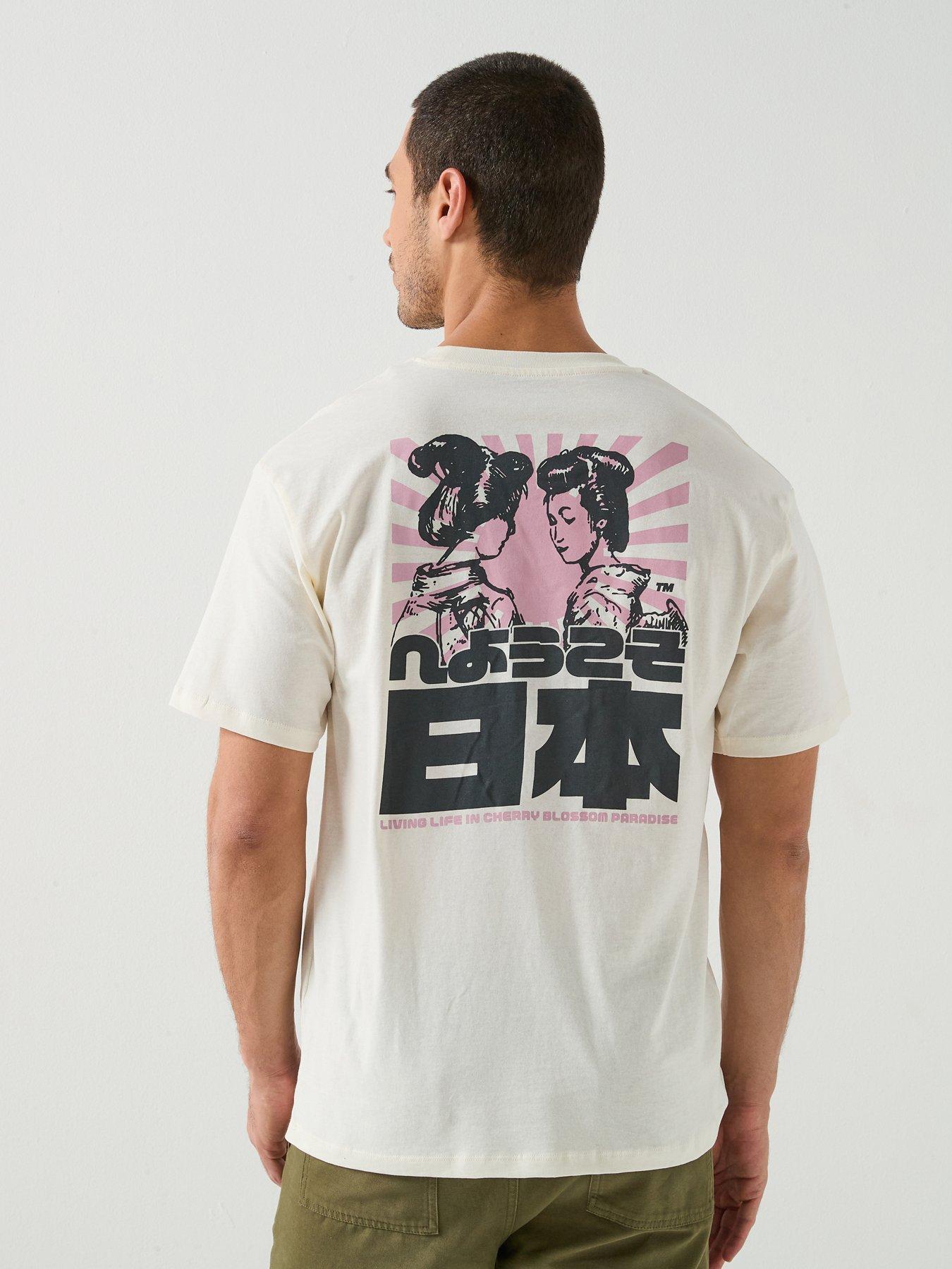 Jack & Jones Cherry Graphic T-Shirt - Off White