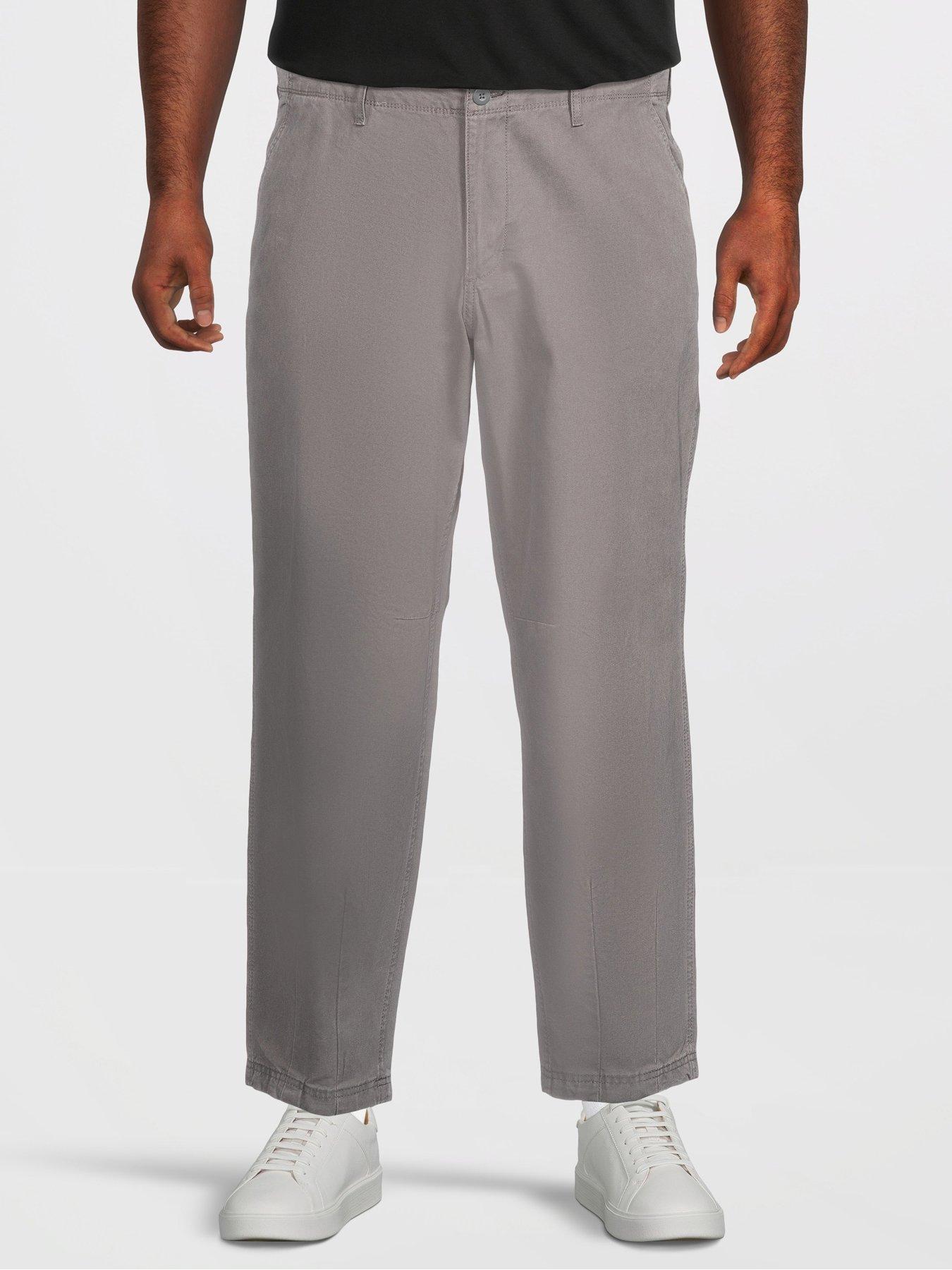 Jack & Jones Plus Evan Detroit Washed Chinos - Grey