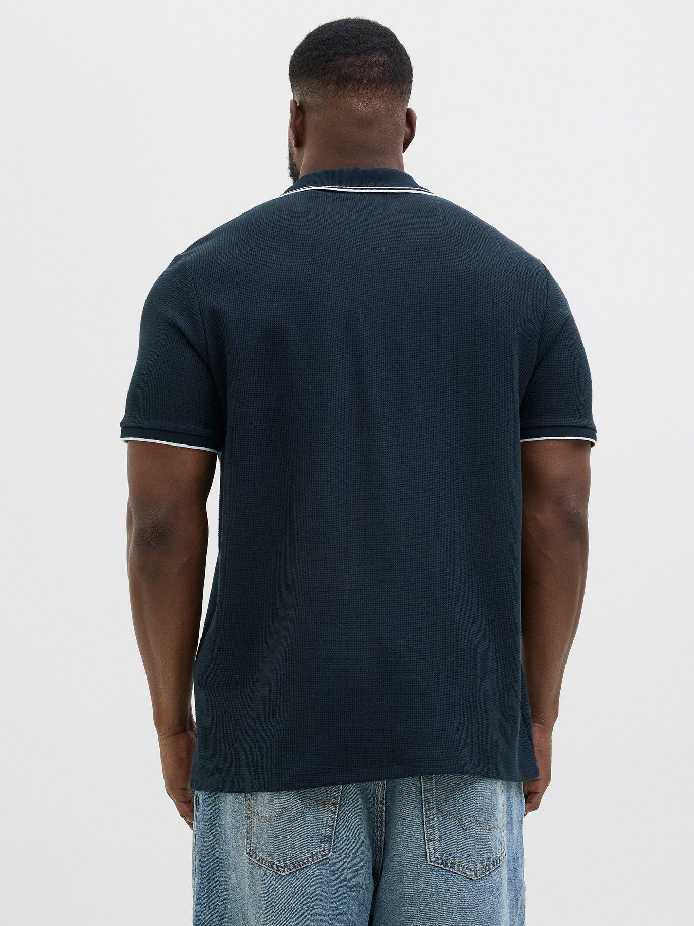 jack-jones-plus-austin-short-sleeve-polo-navystillFront
