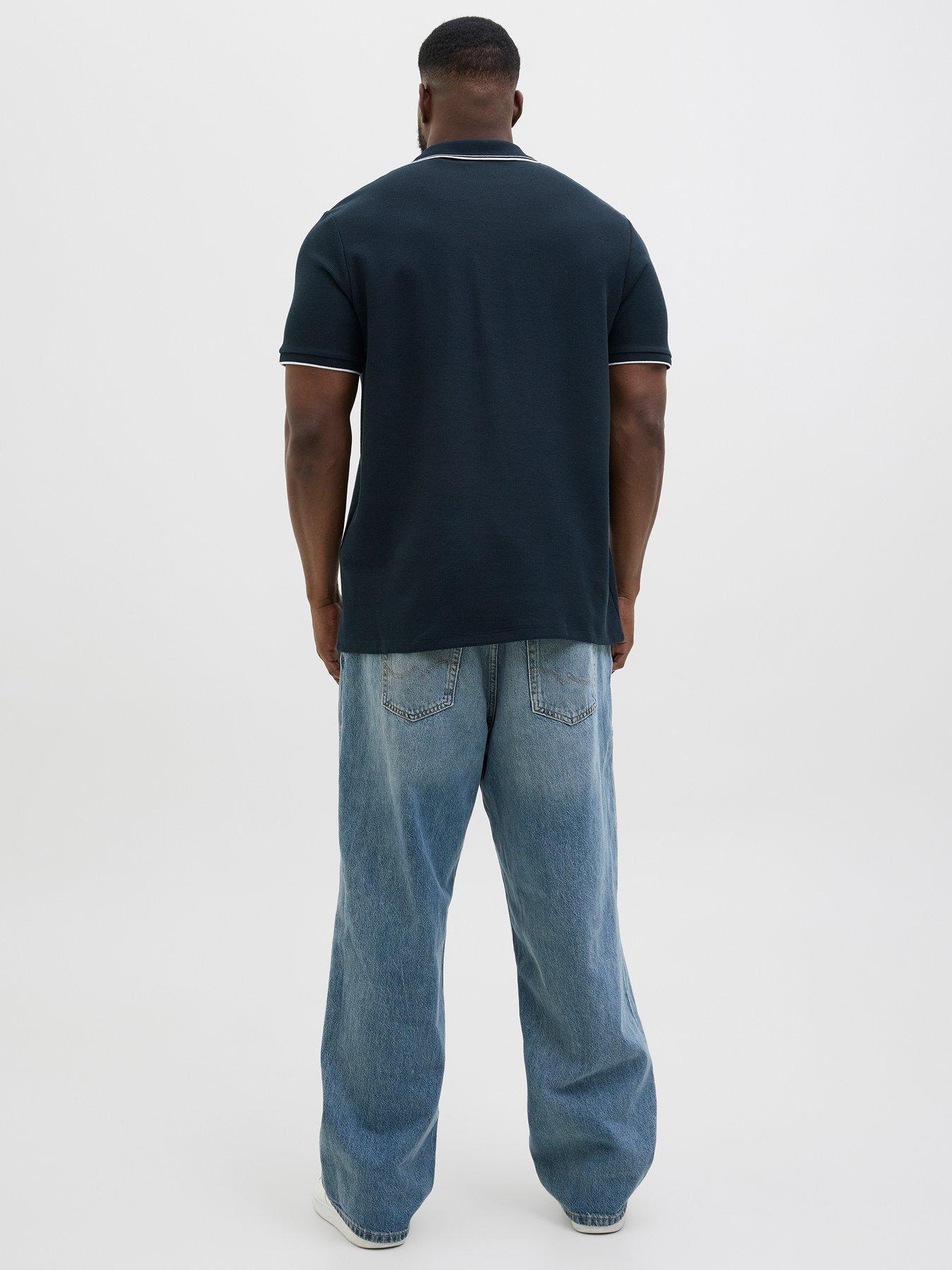 jack-jones-plus-austin-short-sleeve-polo-navyoutfit