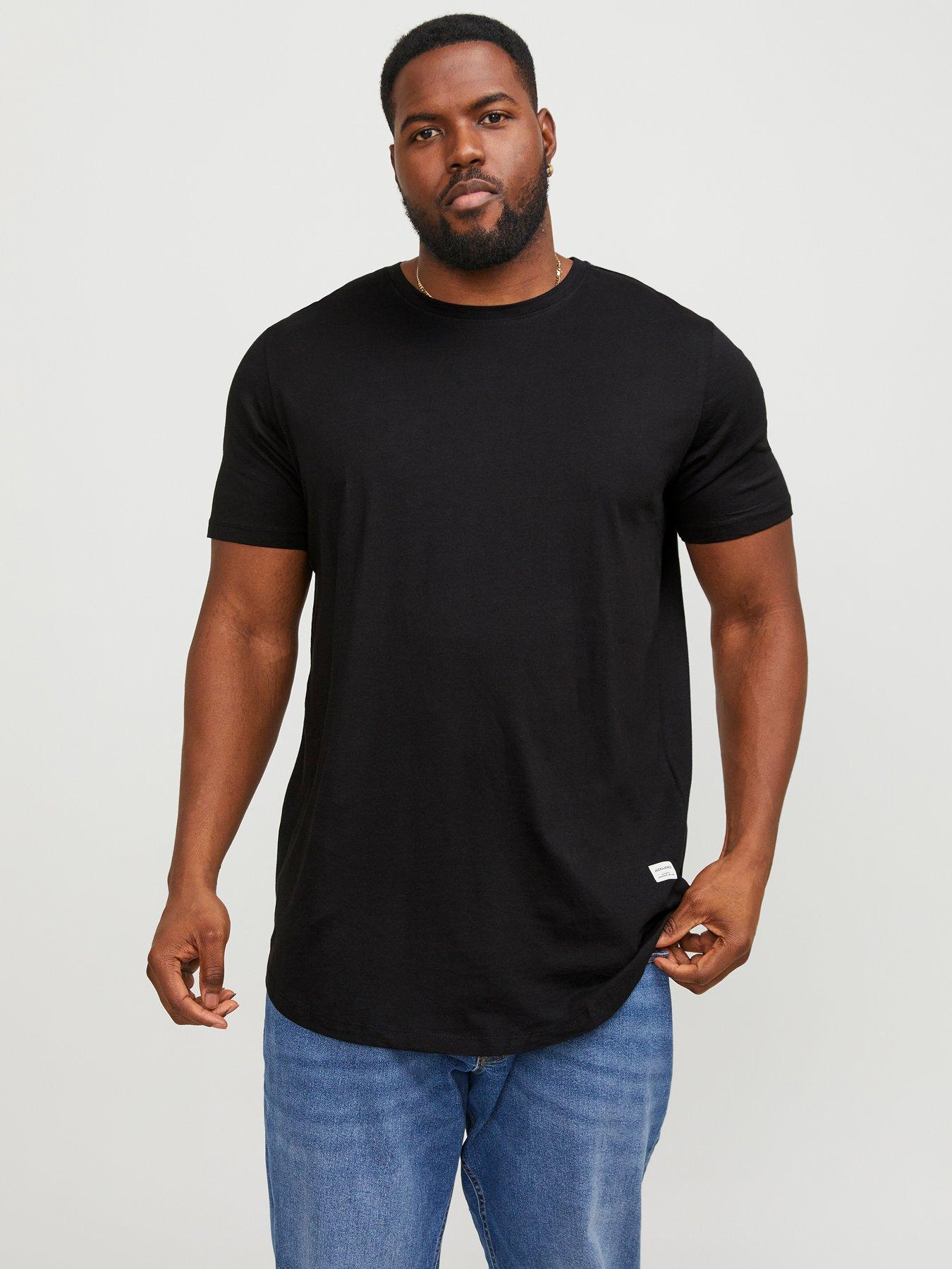 jack-jones-plus-longline-t-shirt-black