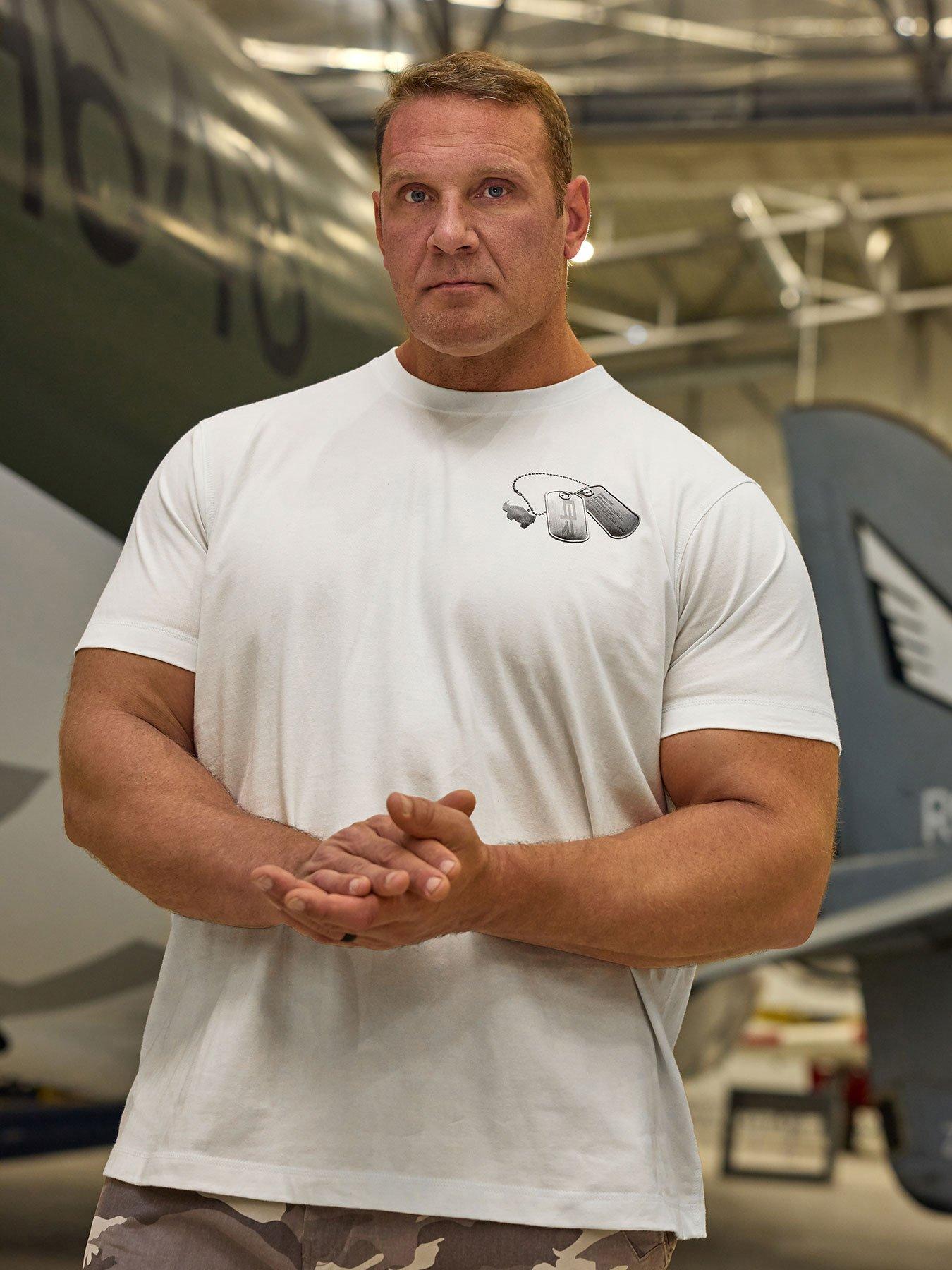 BadRhino Dog Tag Short Sleeve T-Shirt - White