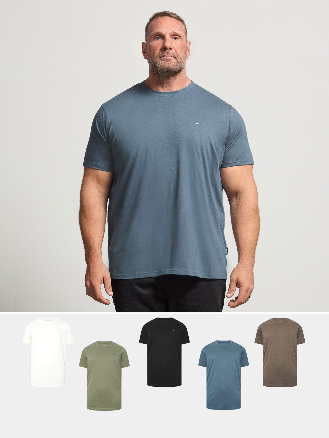 BadRhino 5 Pack Short Sleeve T-Shirt - Blue