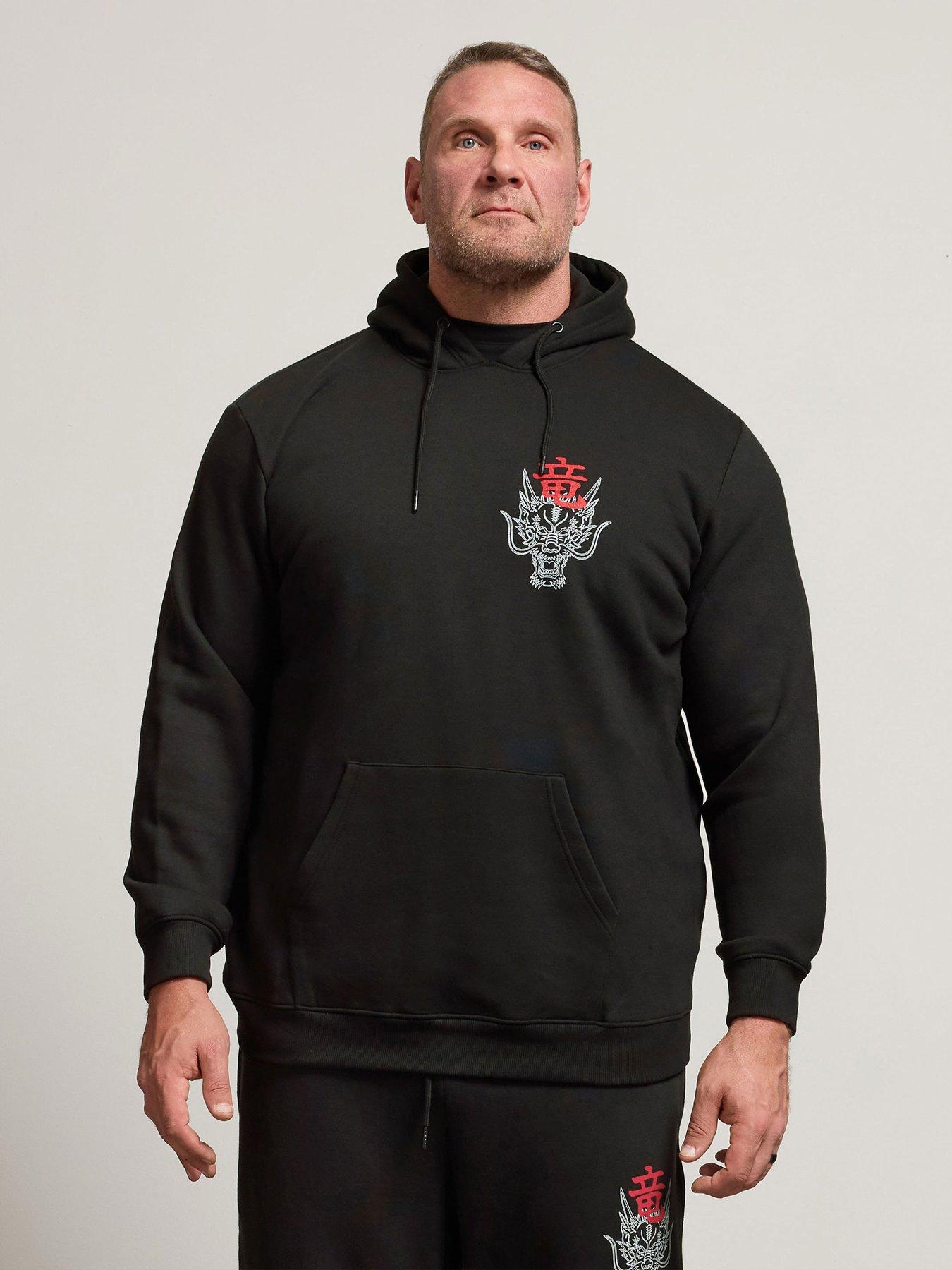 BadRhino Dragon Graphic Hoodie - Black
