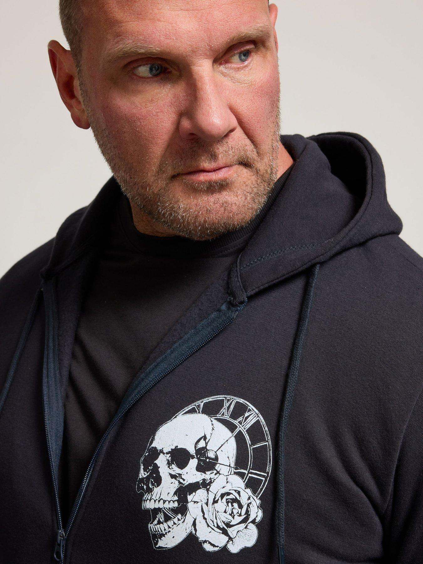 badrhino-skull-clock-zip-thru-sweatshirt-blueoutfit