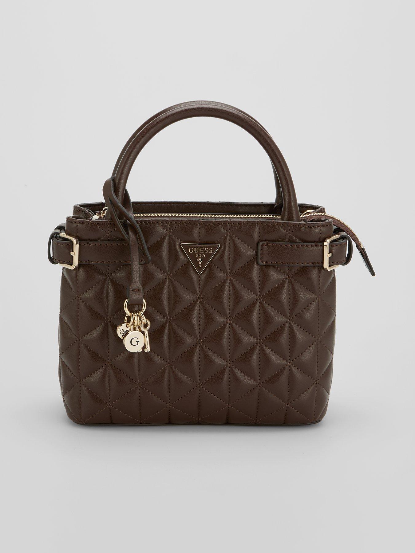 Guess Jeans Paisleigh Small Satchel - Brown