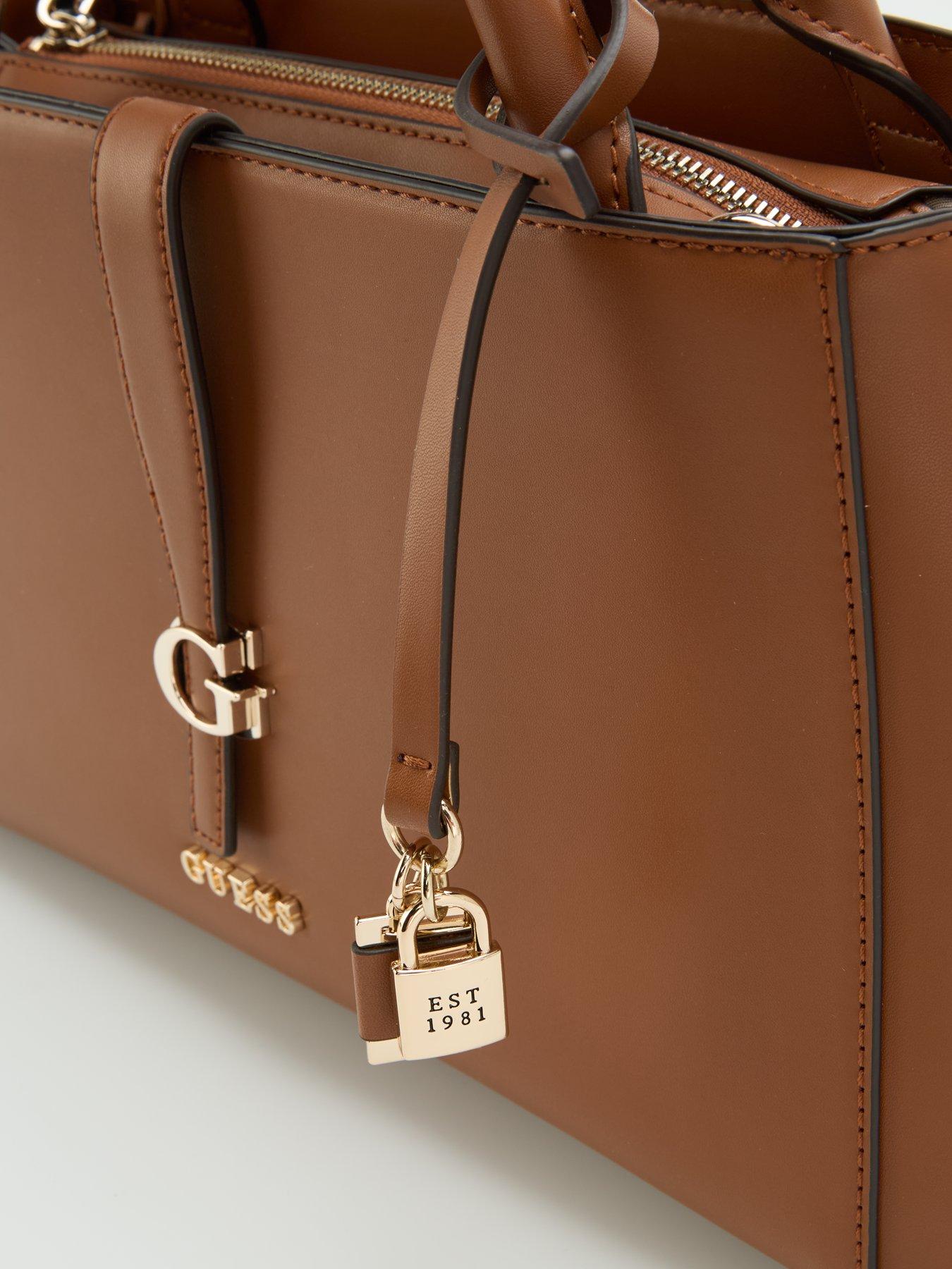 Image 3 of 6 of Guess Jeans Carrie Girlfriend Satchel - Brown