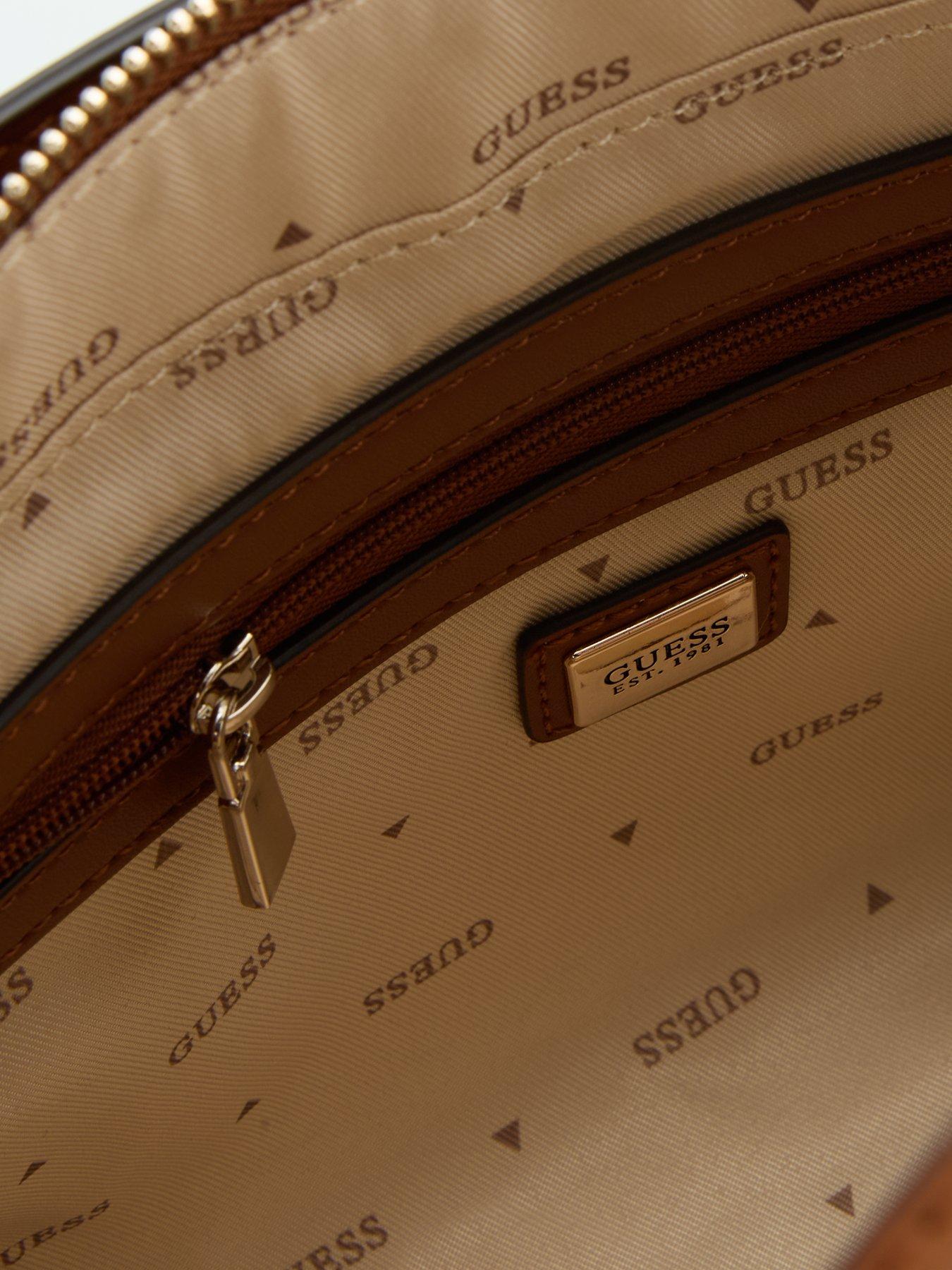 Image 6 of 6 of Guess Jeans Carrie Girlfriend Satchel - Brown