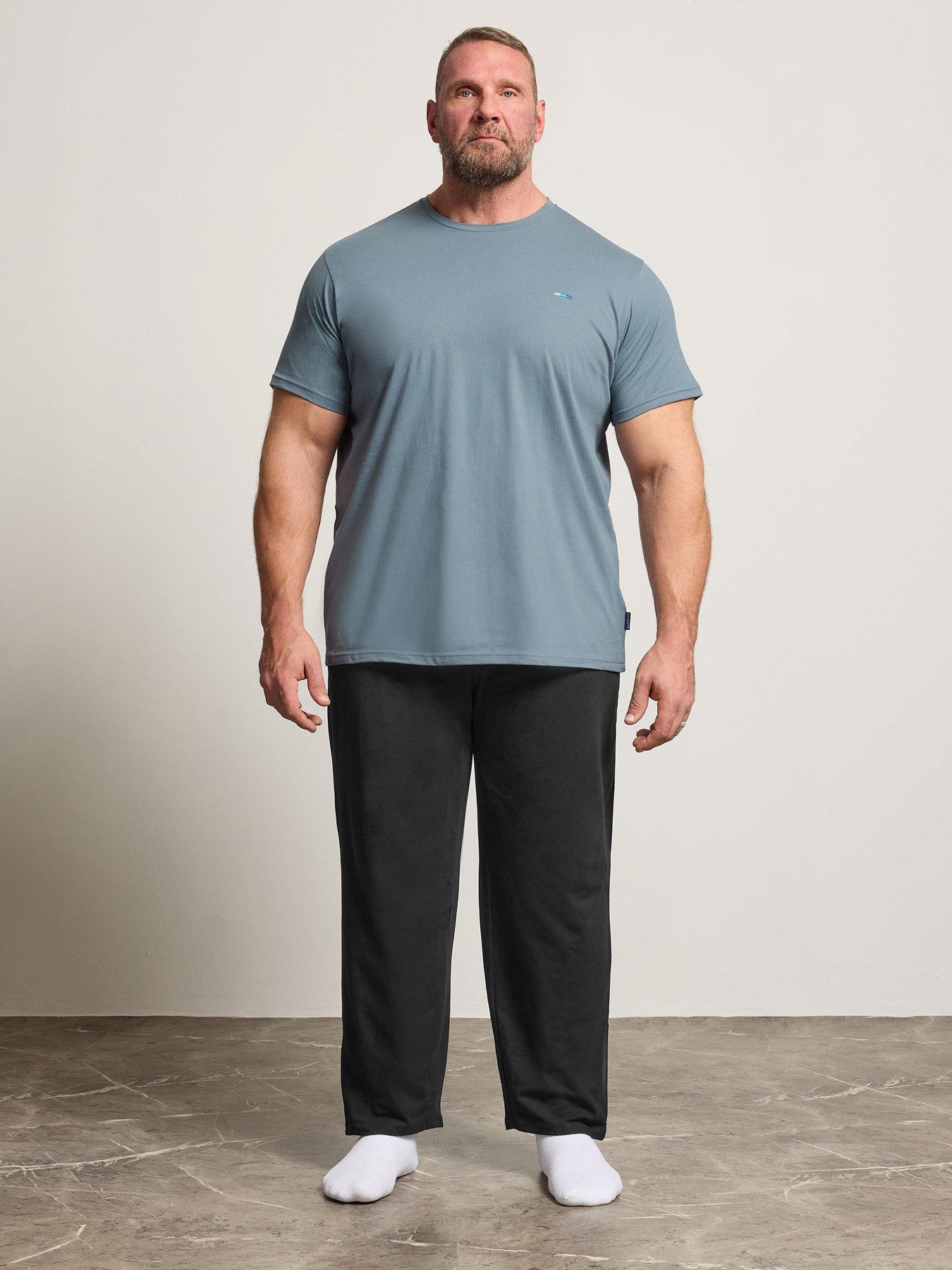 BadRhino T-Shirt And Trouser Lounge Set - Blue