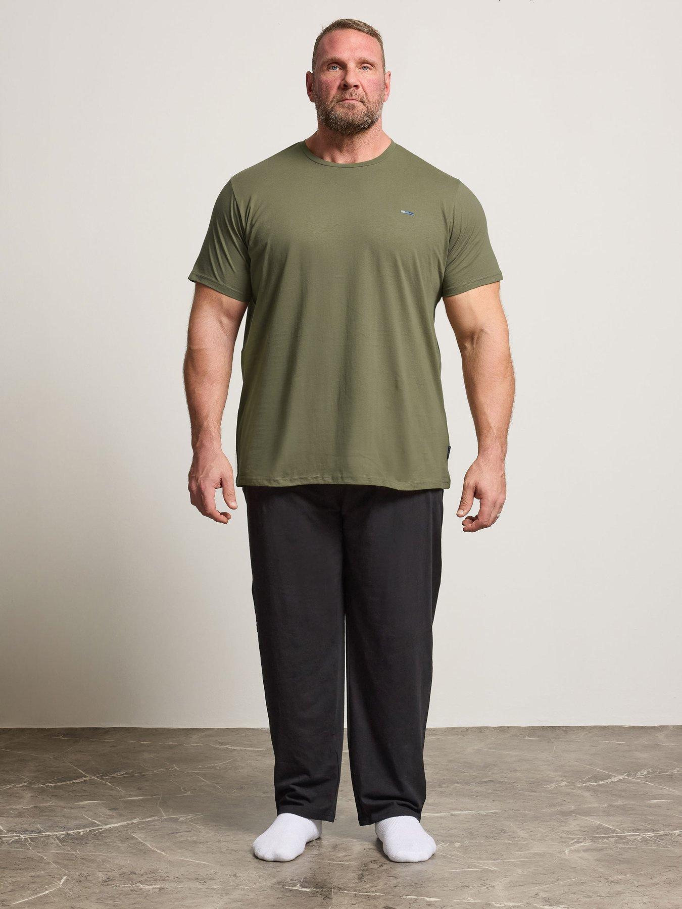 badrhino-t-shirt-and-trouser-lounge-set-green