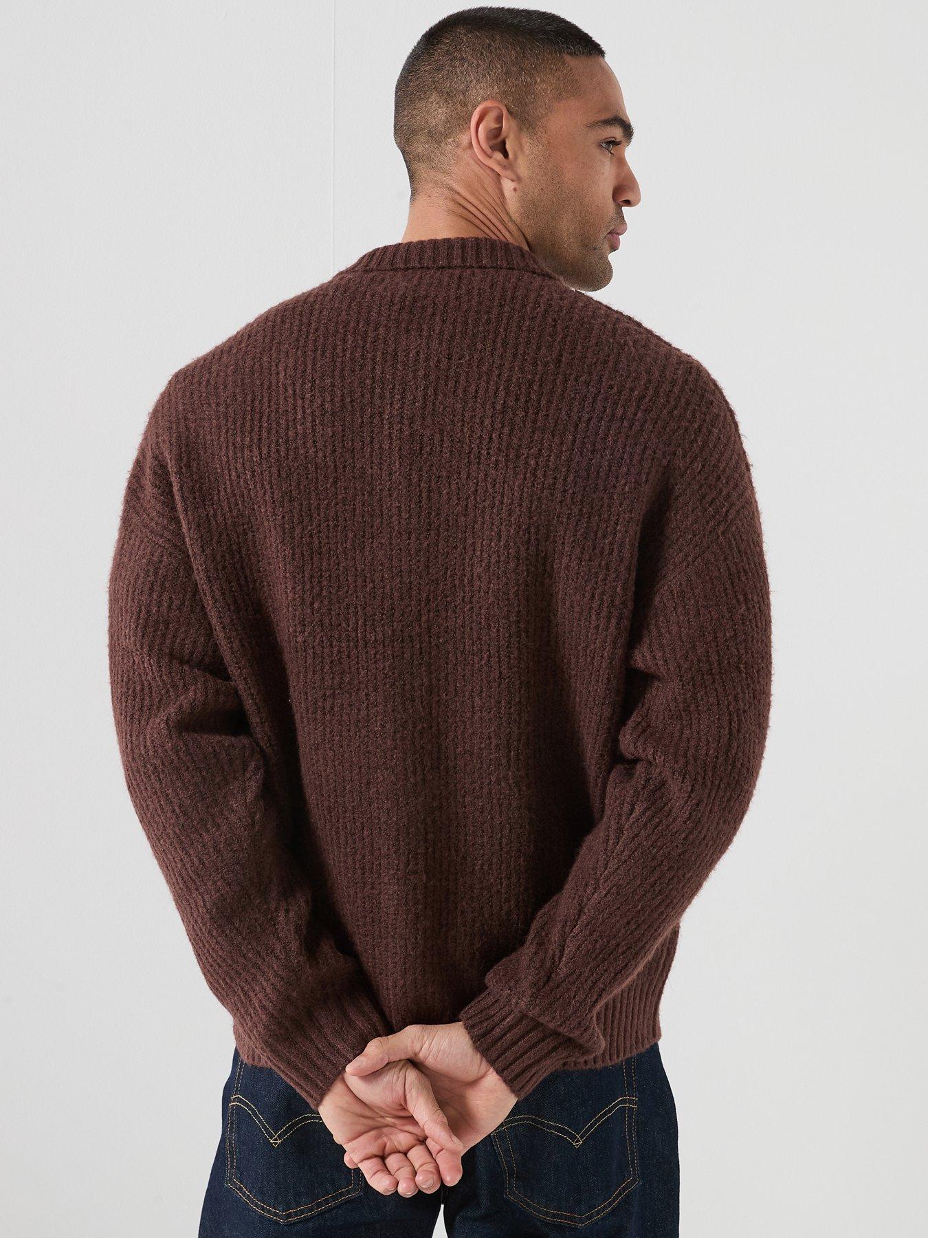 jack-jones-ollie-knitted-cardigan-brownstillFront