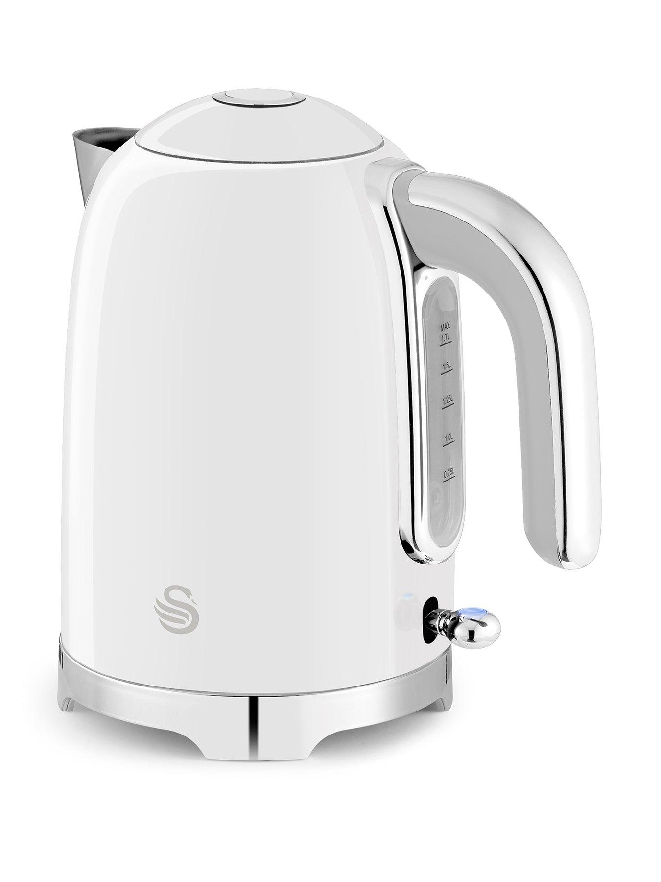 Swan Swan Solace 1.7L Jug Kettle White,Fast boil, 1.7 Litre, 360-degree base