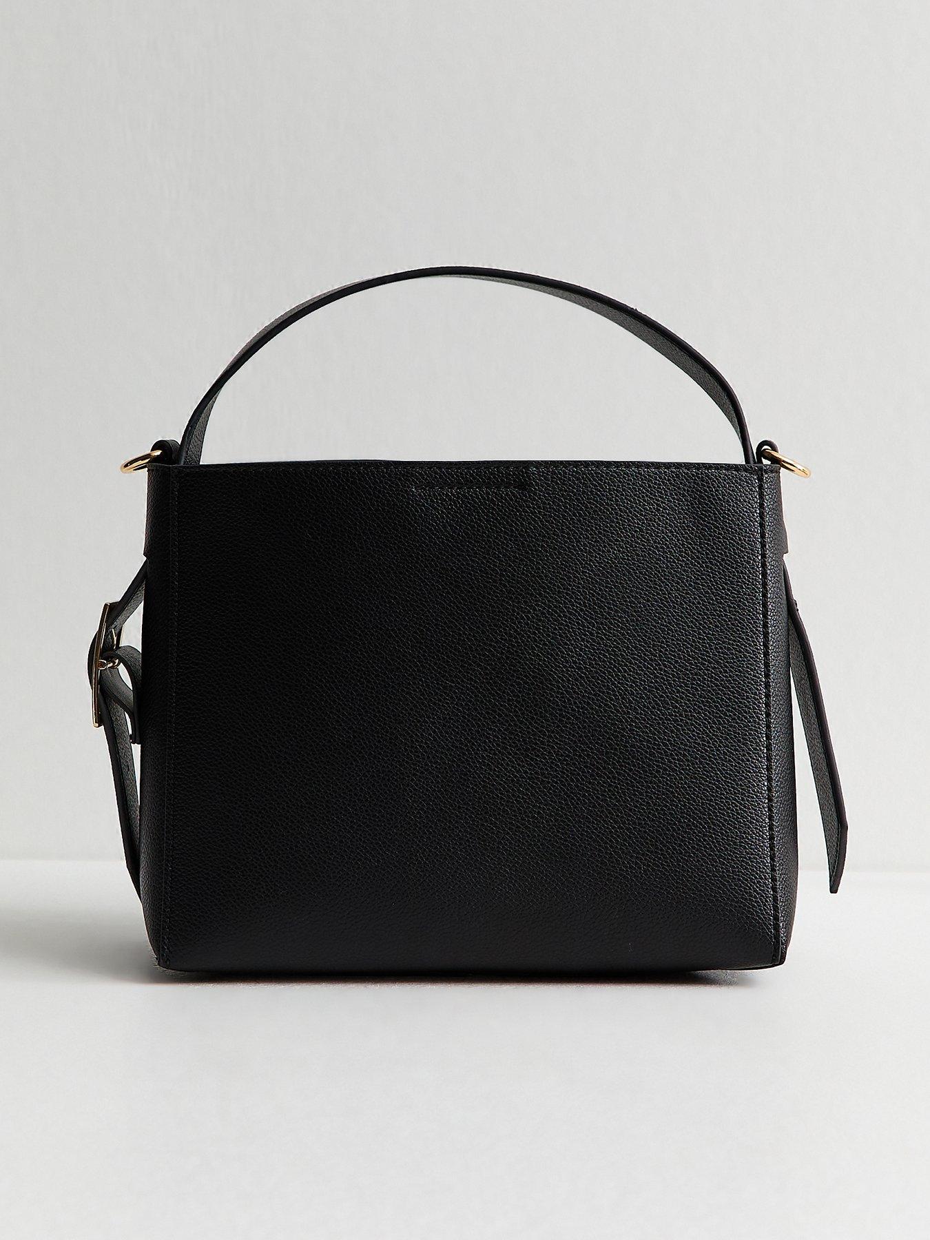 new-look-black-faux-leather-mini-bucket-bag