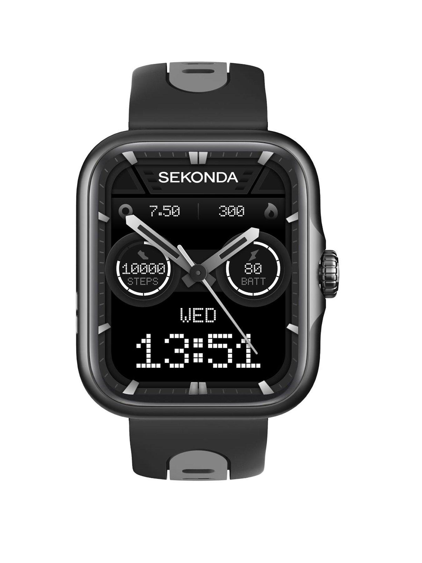 sekonda-sekonda-womens-motion-pro-black-amp-grey-silicone-bracelet-with-amoled-dial-smartwatch