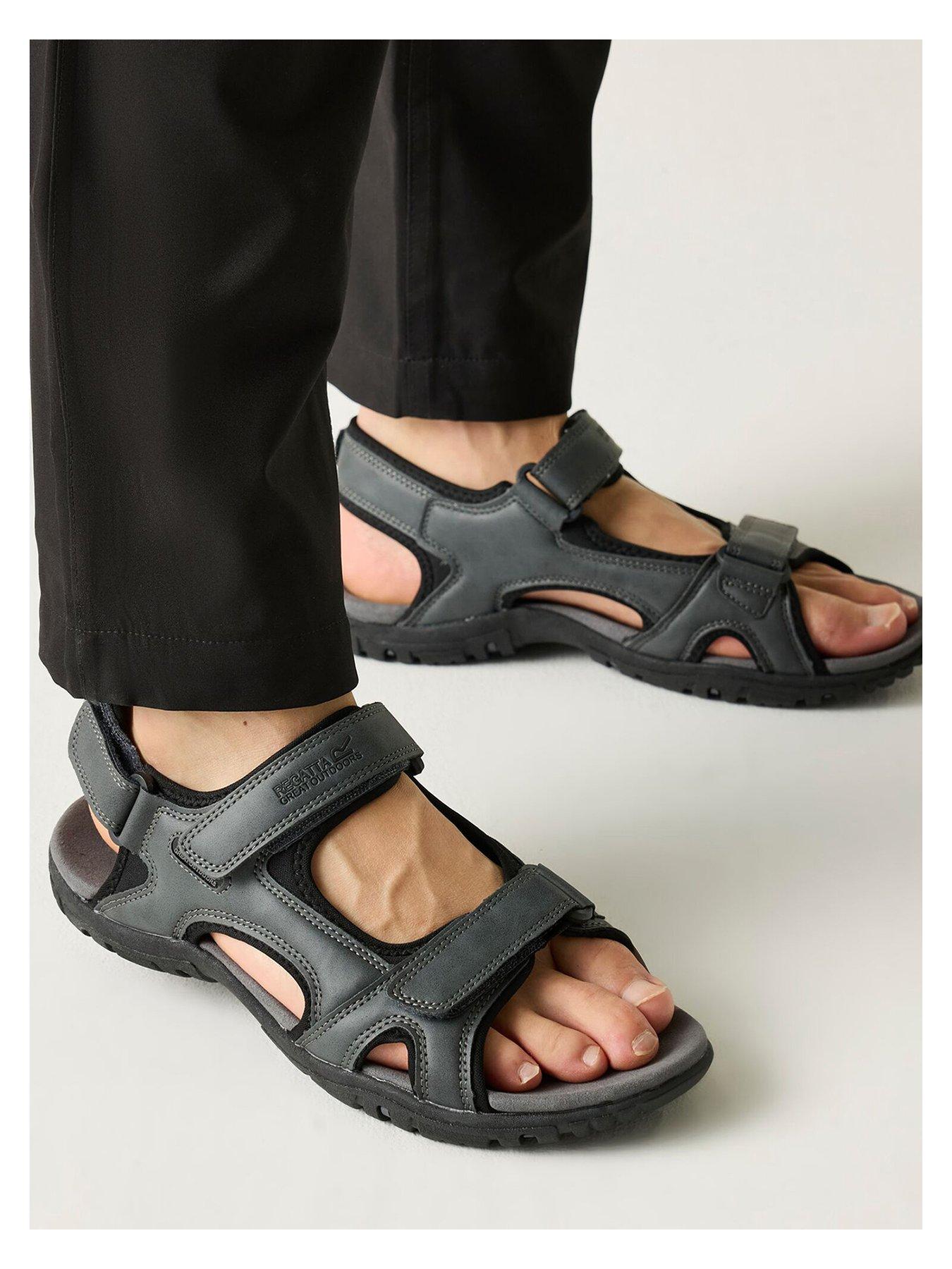 Image 5 of 7 of Regatta Mens Haris Sandals - Grey