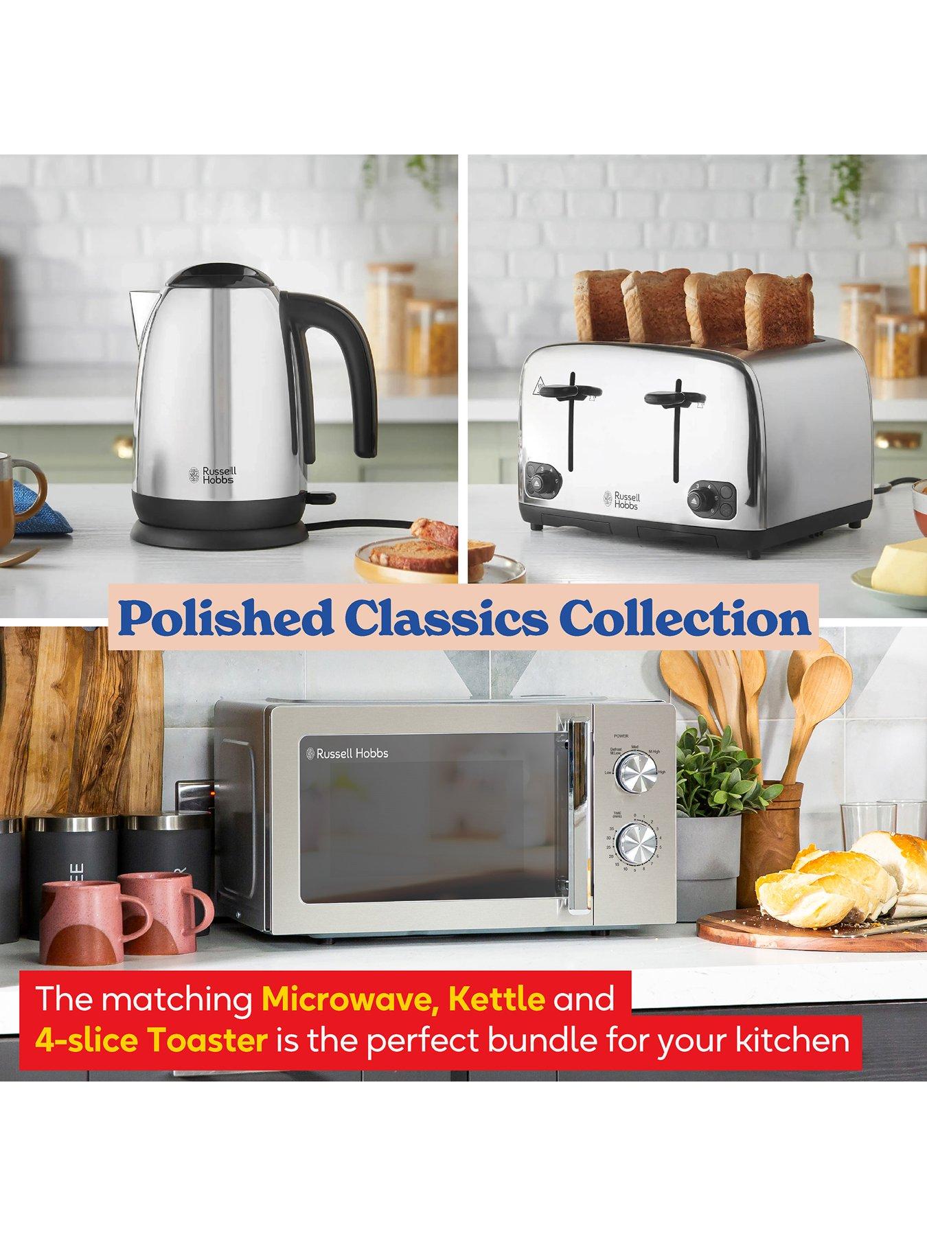 russell-hobbs-polished-classic-bundle-kettle-4-slice-toaster-and-microwave--stainless-steelstillFront