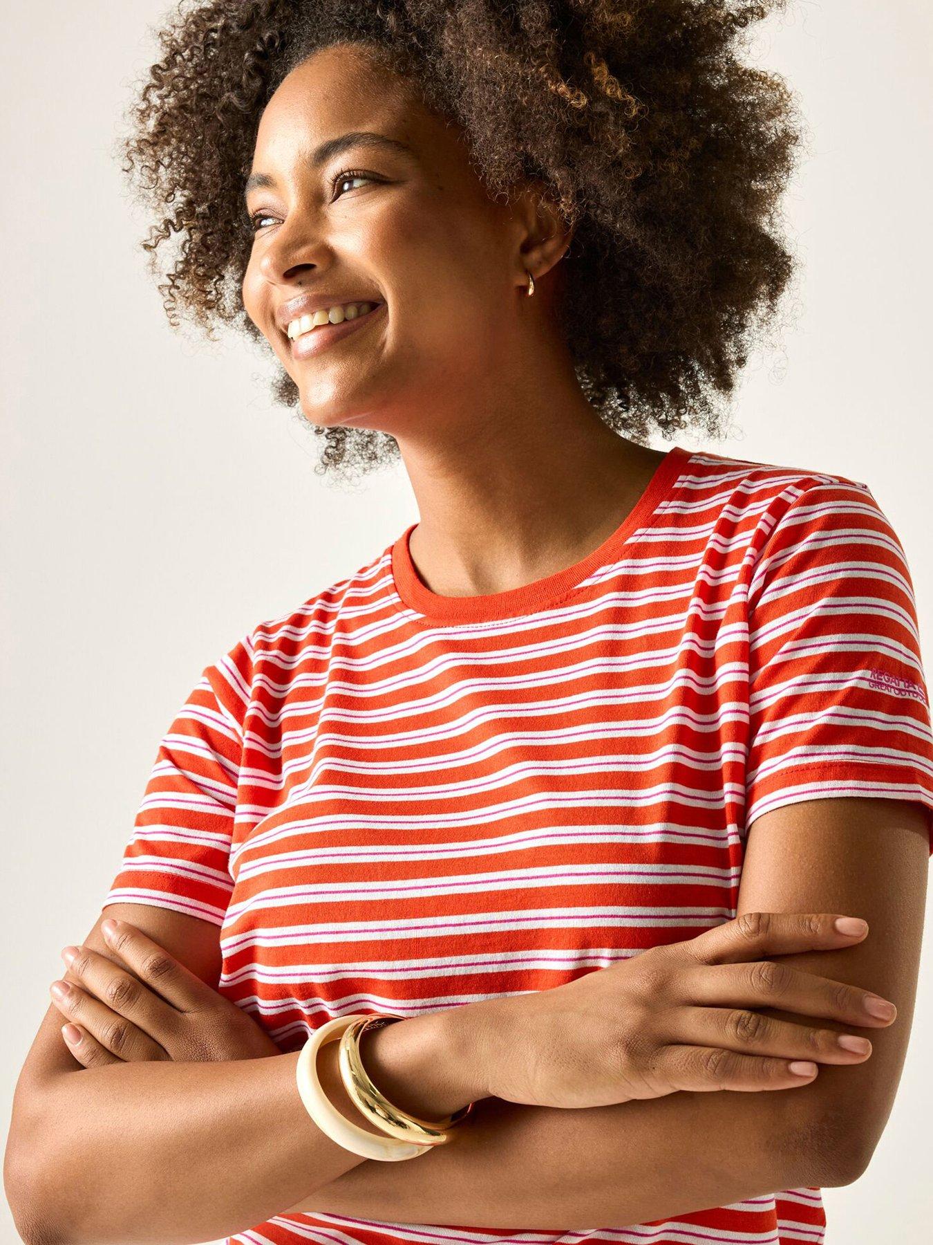Image 4 of 7 of Regatta Womens Bayletta T-Shirt - Orange