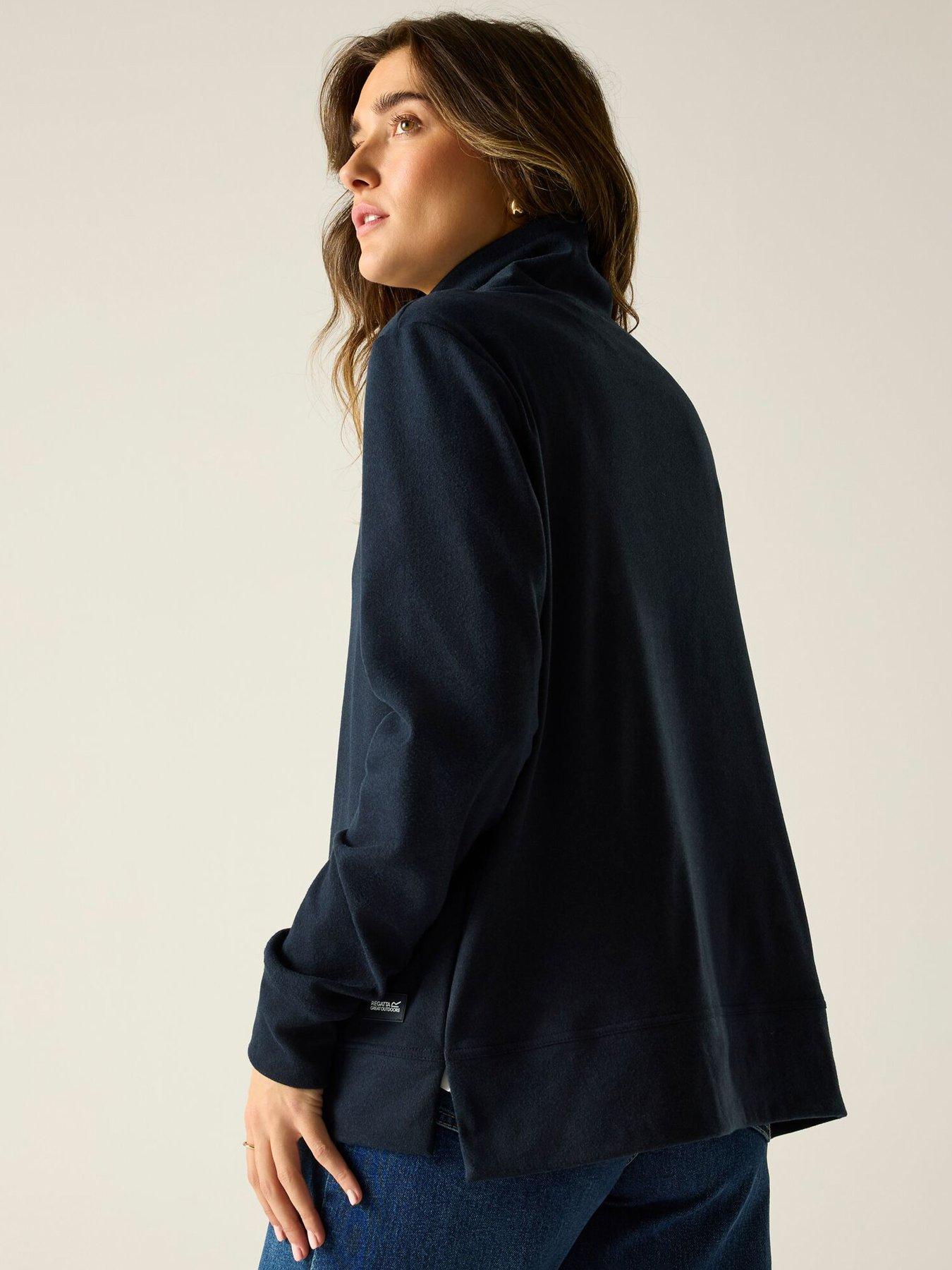 regatta-womens-demmi-12-zip-fleece-navystillFront