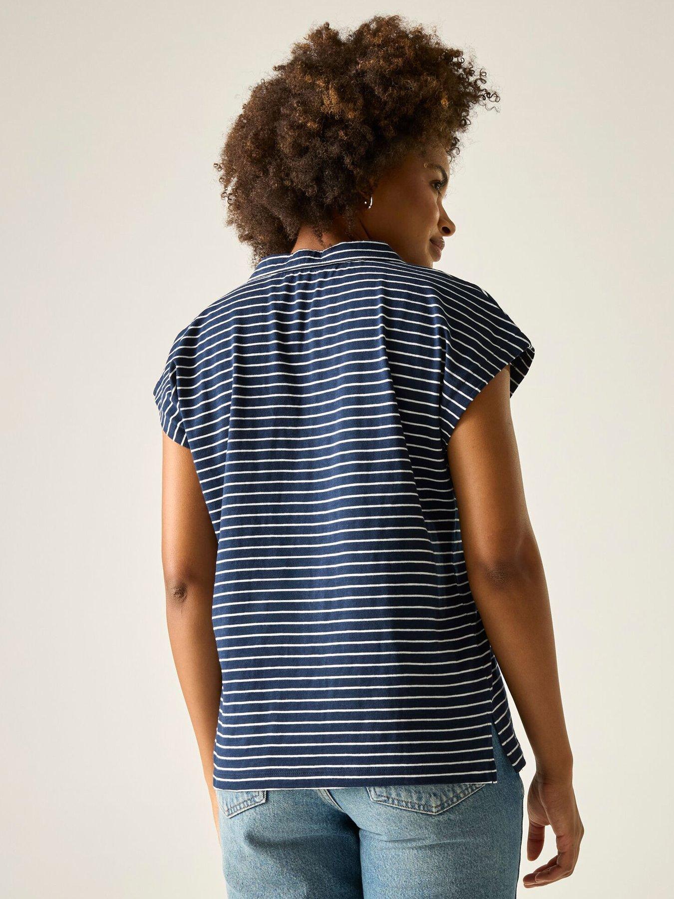 Image 2 of 7 of Regatta Womens Lorana T-Shirt - Navy