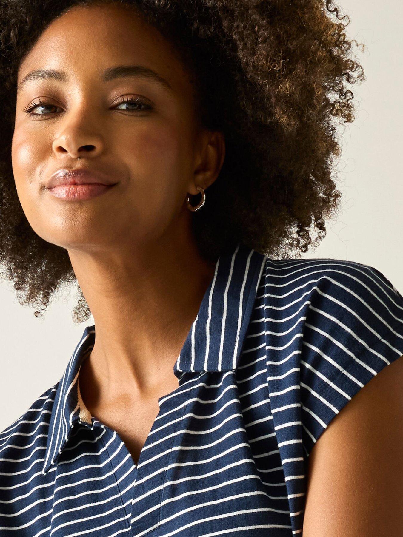 Image 4 of 7 of Regatta Womens Lorana T-Shirt - Navy