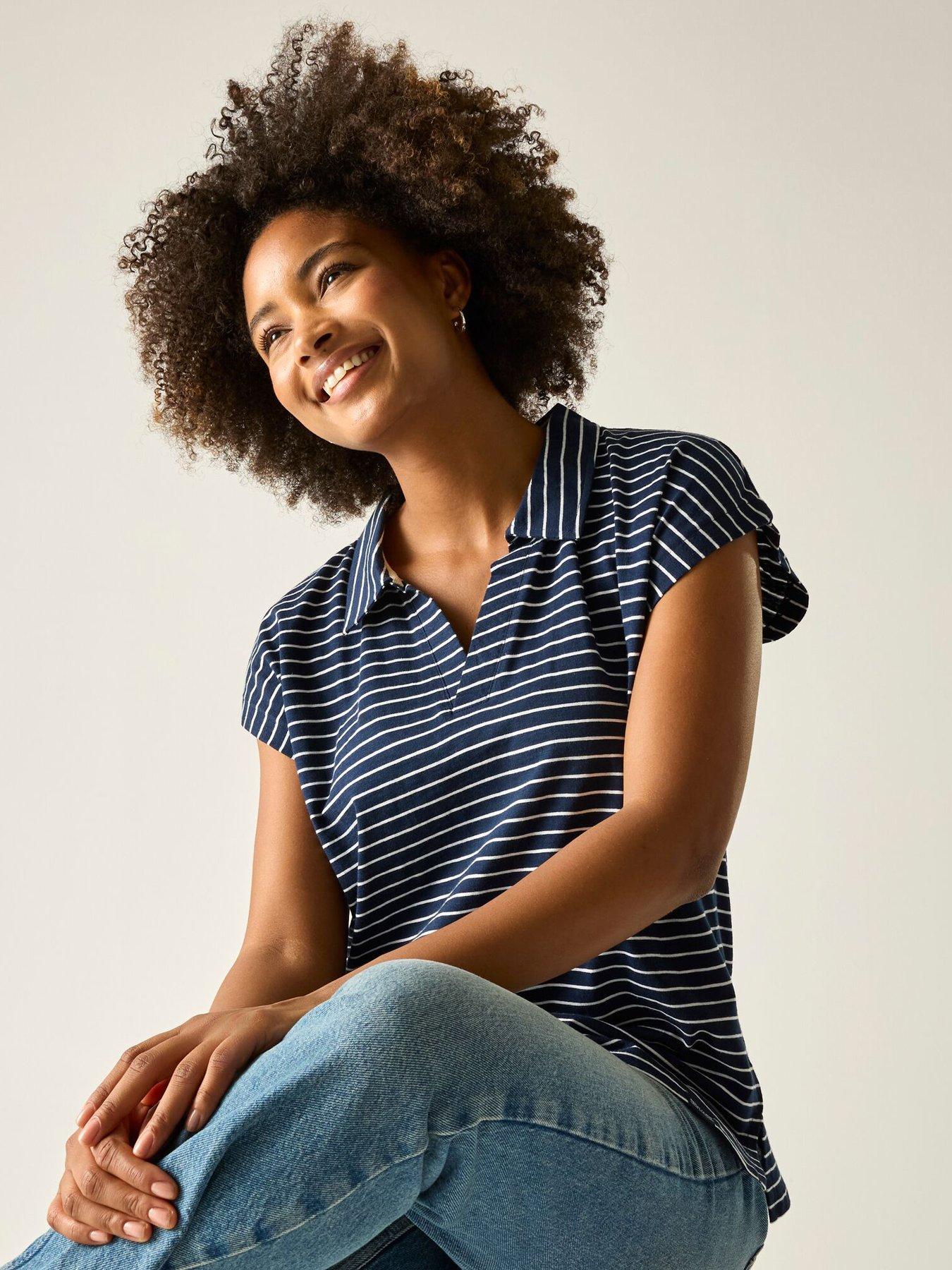 Image 6 of 7 of Regatta Womens Lorana T-Shirt - Navy