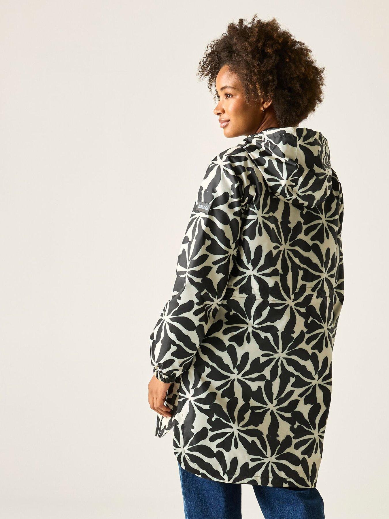 Image 3 of 7 of Regatta Womens Brindel Pack It Longline Jacket - Abstract Floral Beige