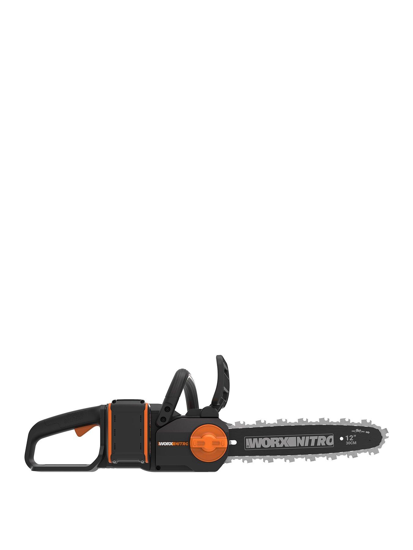 Worx 20V PowerShare 30cm Cordless Chainsaw with x1 4.0Ah Battery  &  Charger