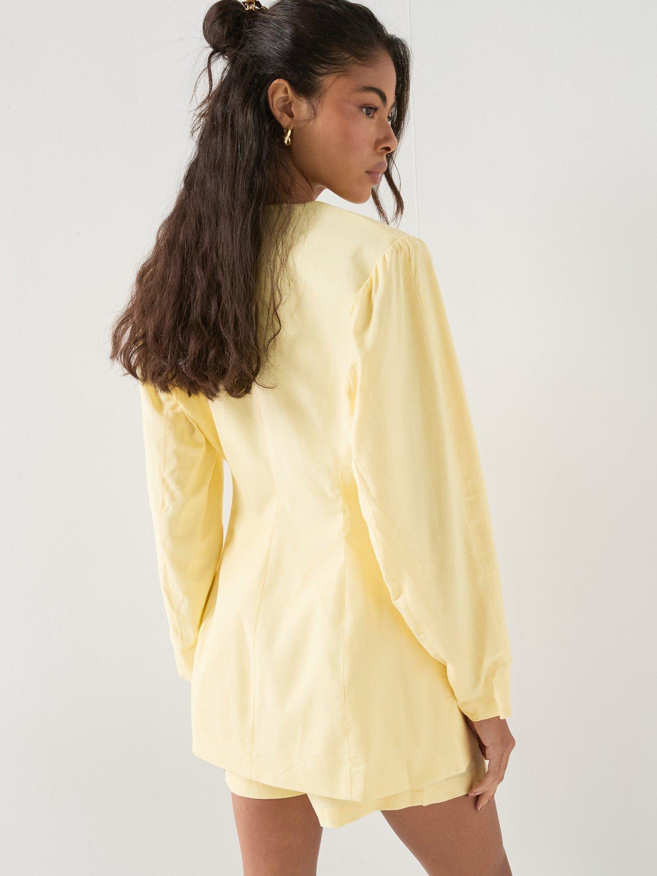 style-cheat-balloon-sleeve-blazer-yellowstillFront