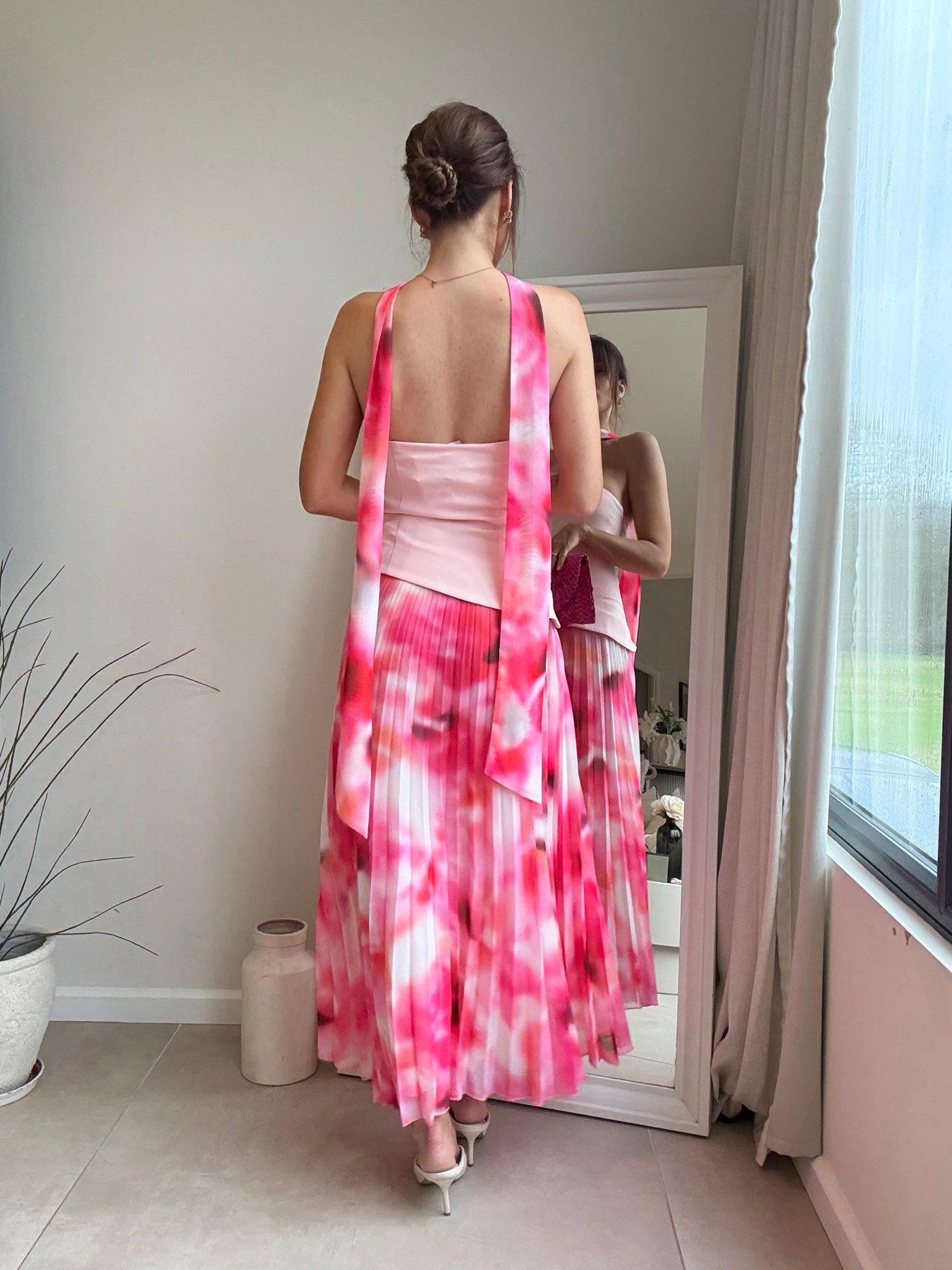 style-cheat-bandeau-pleat-dress-pinkstillFront