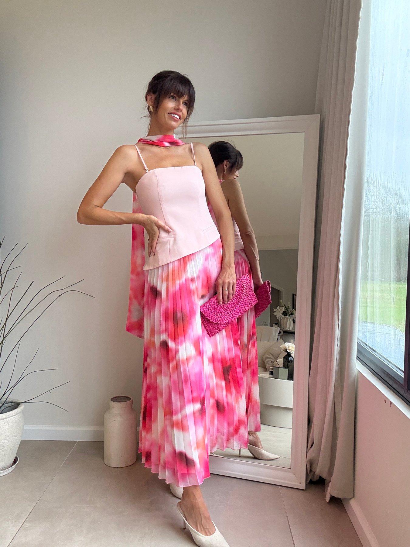 Image 3 of 4 of Style Cheat Bandeau Pleat Dress