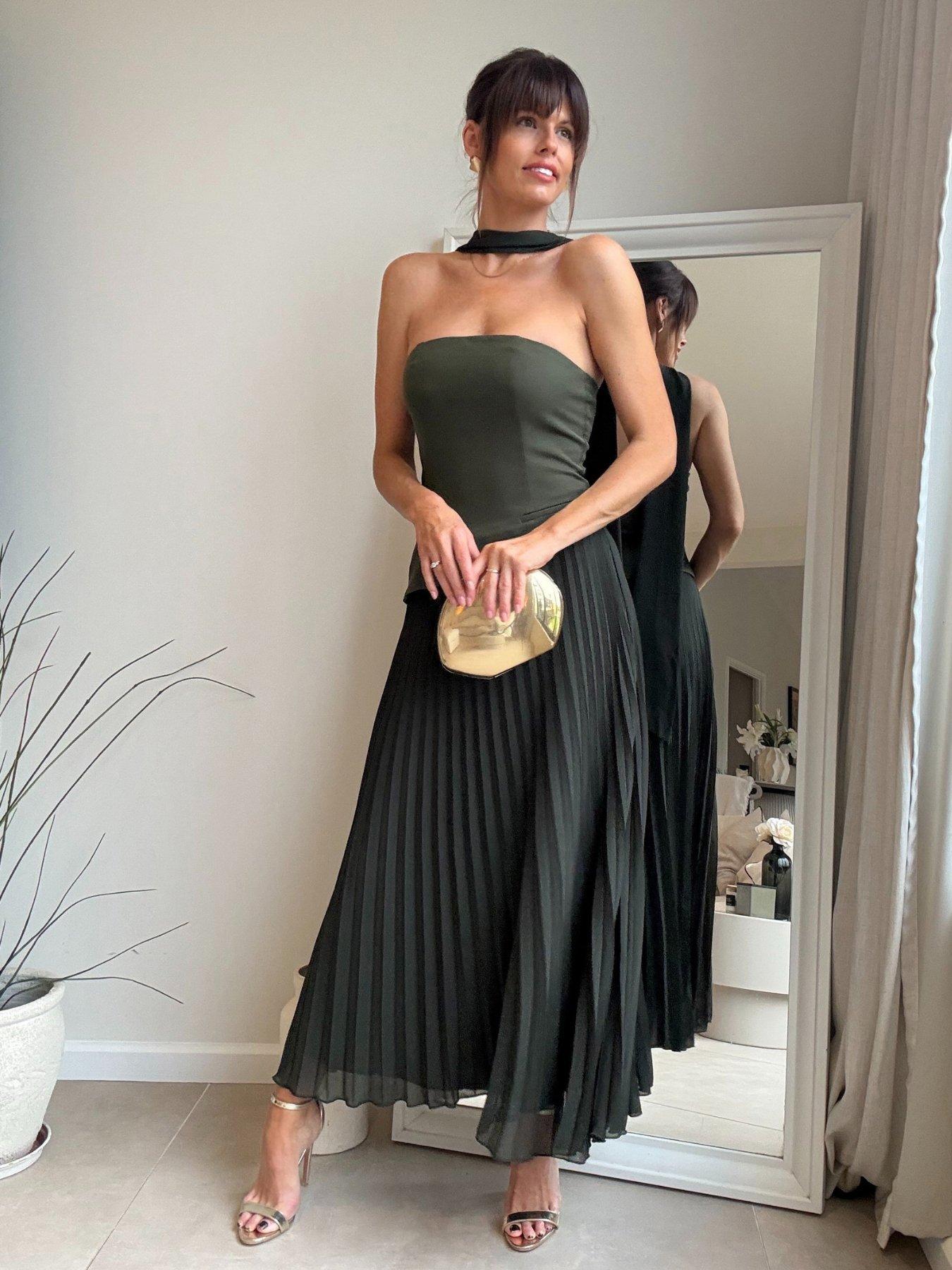 style-cheat-pleat-scarf-dress-greenfront