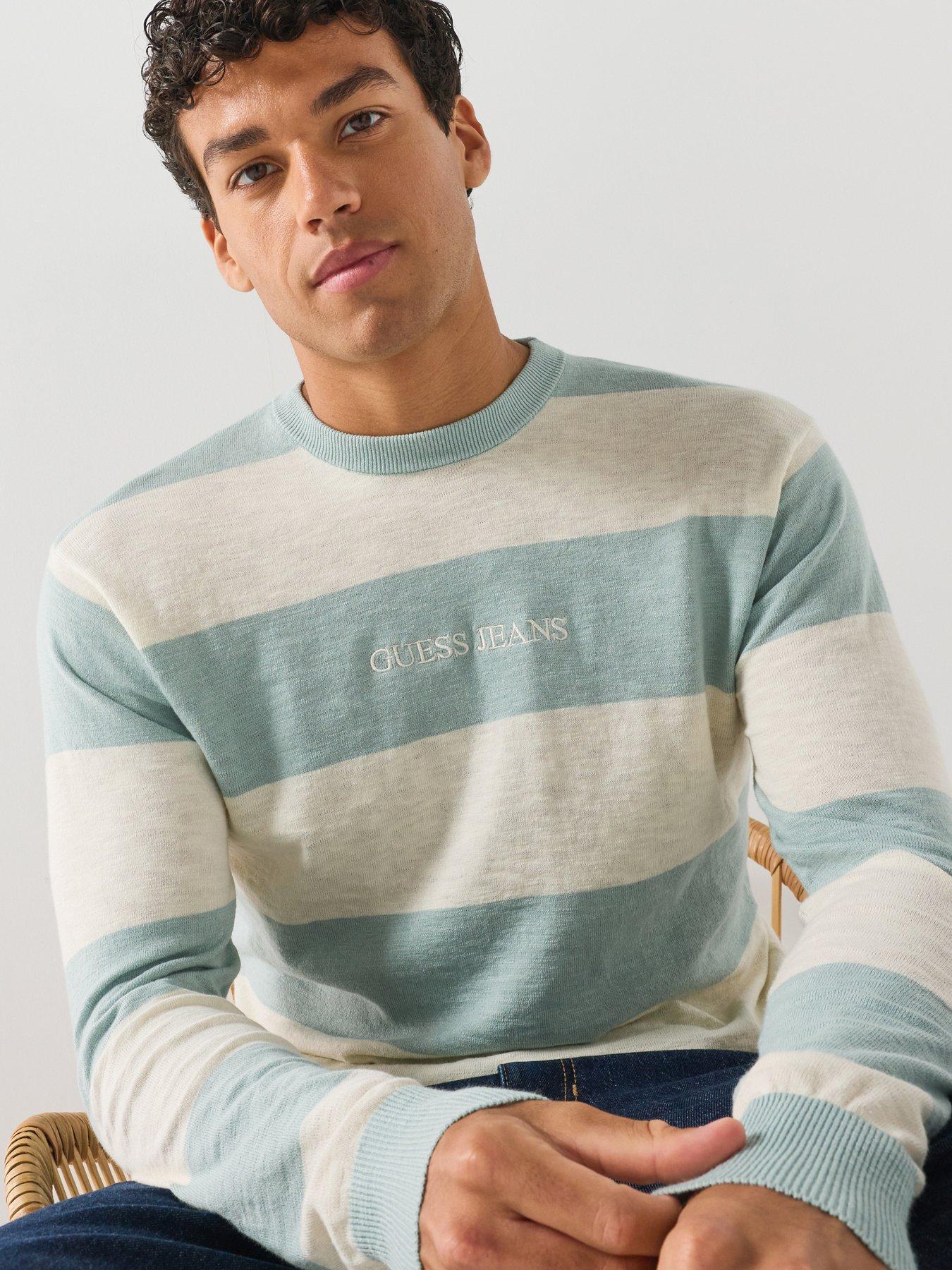 Image 1 of 6 of Guess Jeans Guess Jeans Stripe Knitted Jumper