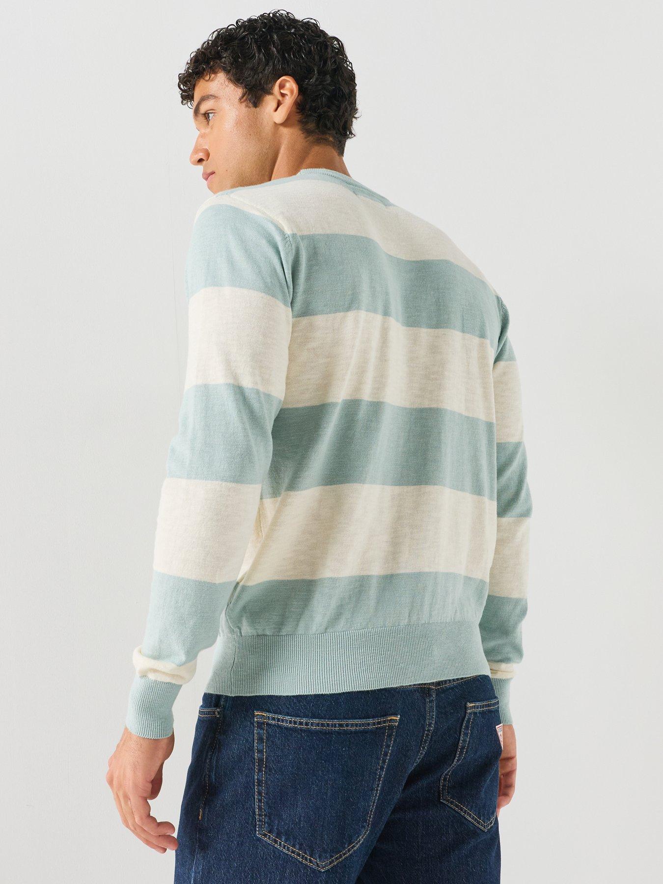 Image 2 of 6 of Guess Jeans Guess Jeans Stripe Knitted Jumper