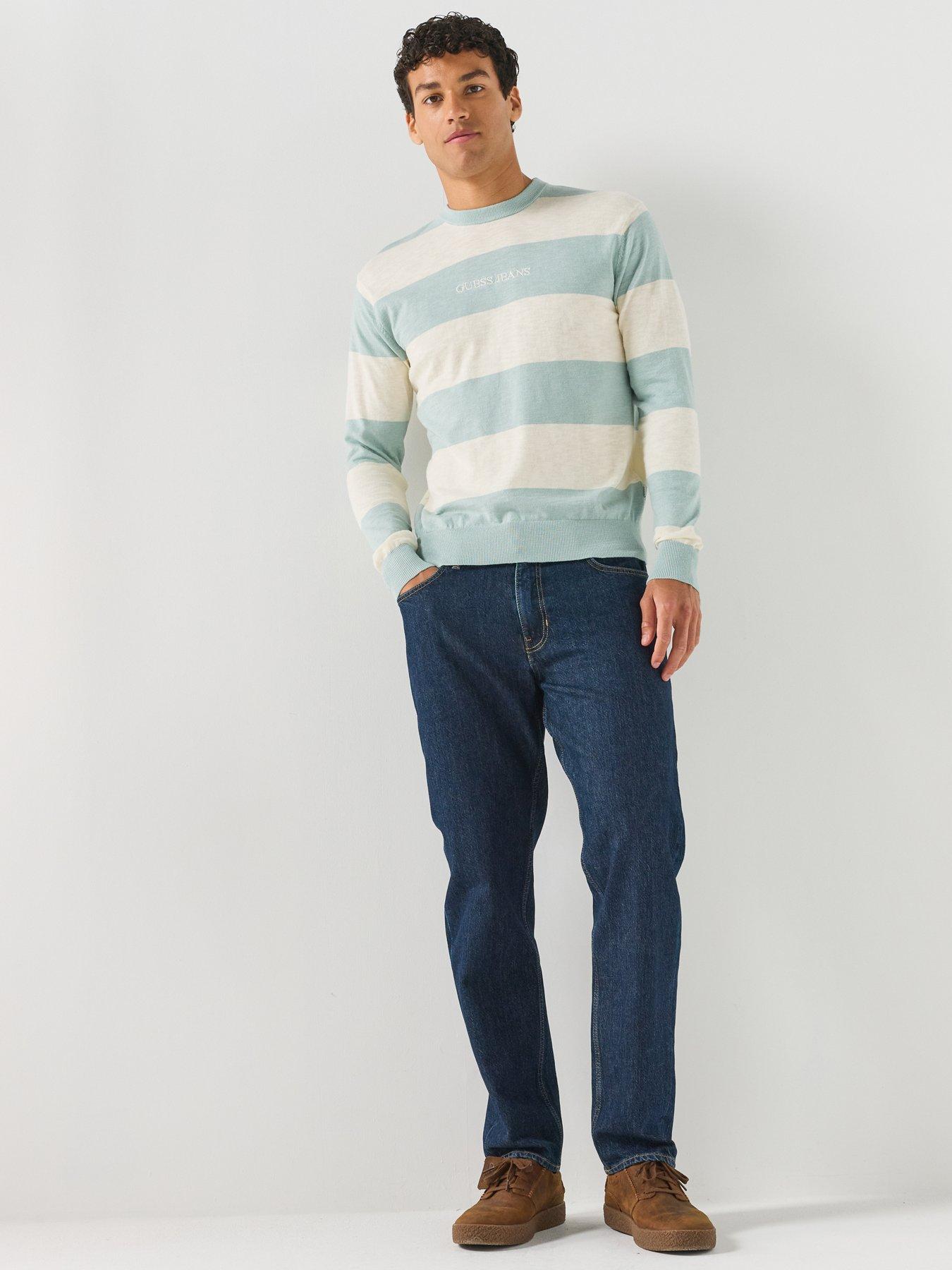 Image 3 of 6 of Guess Jeans Guess Jeans Stripe Knitted Jumper