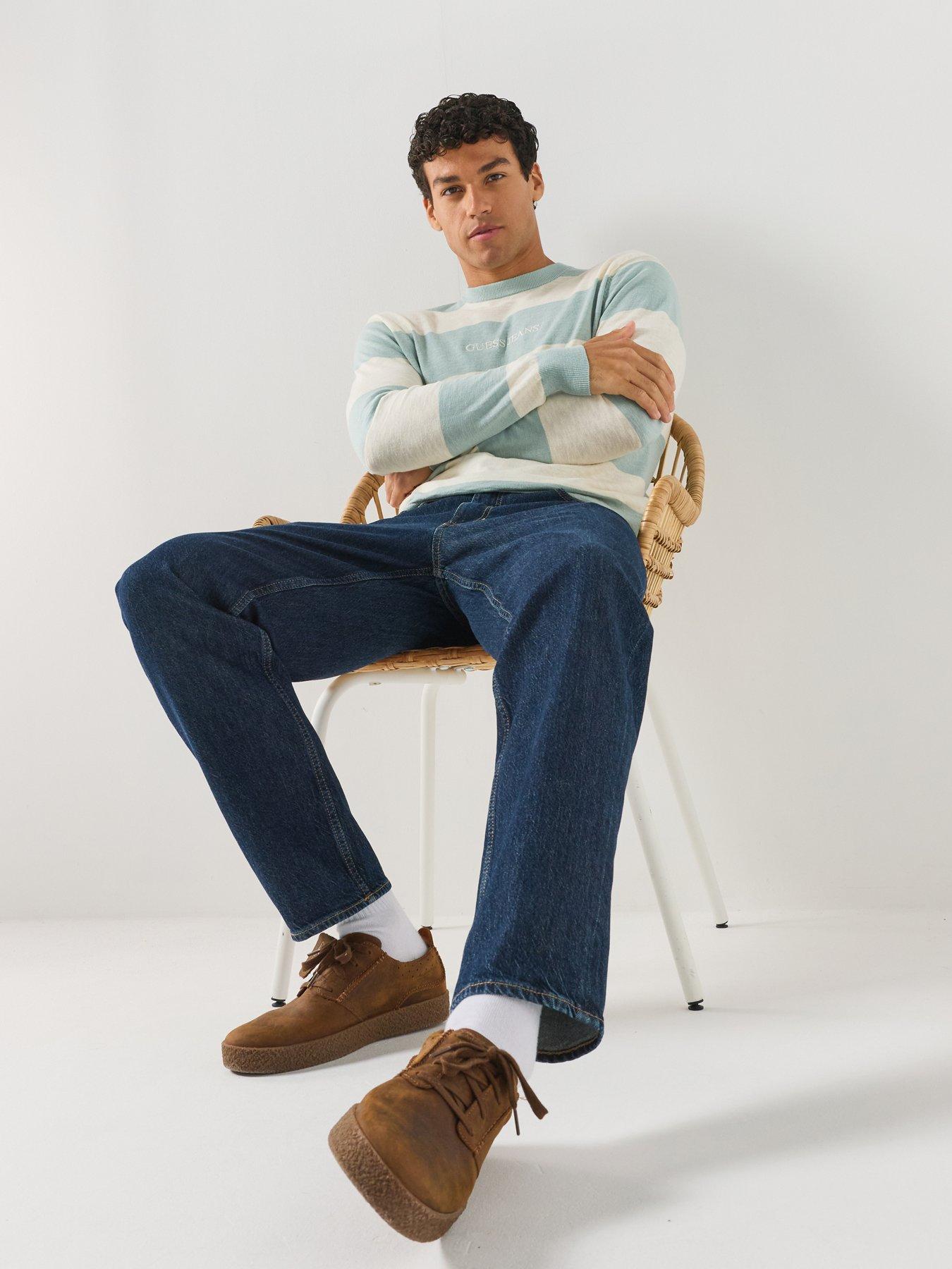 Image 4 of 6 of Guess Jeans Guess Jeans Stripe Knitted Jumper
