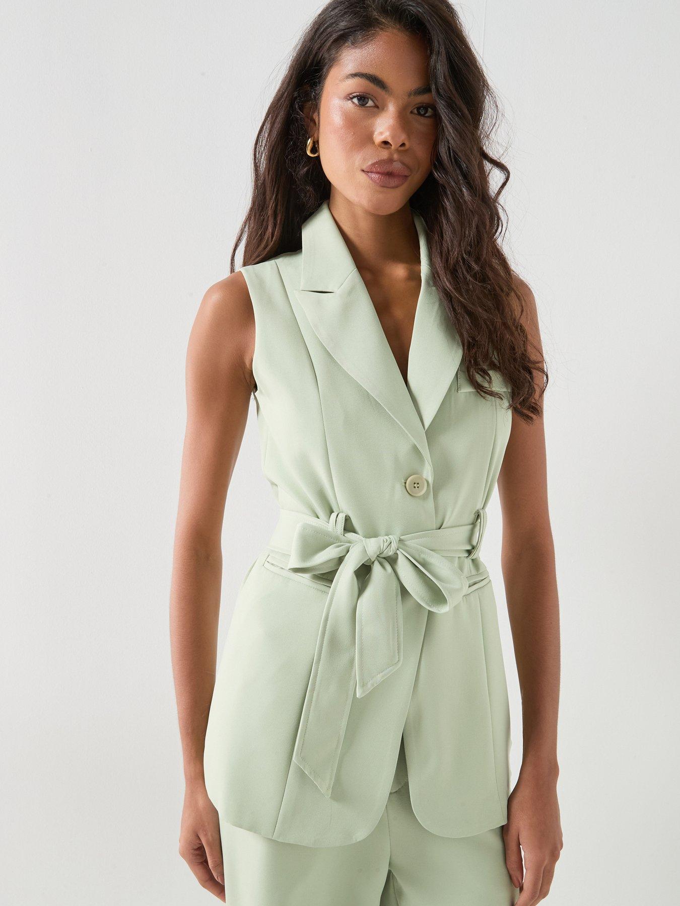 style-cheat-belted-blazer-greenfront