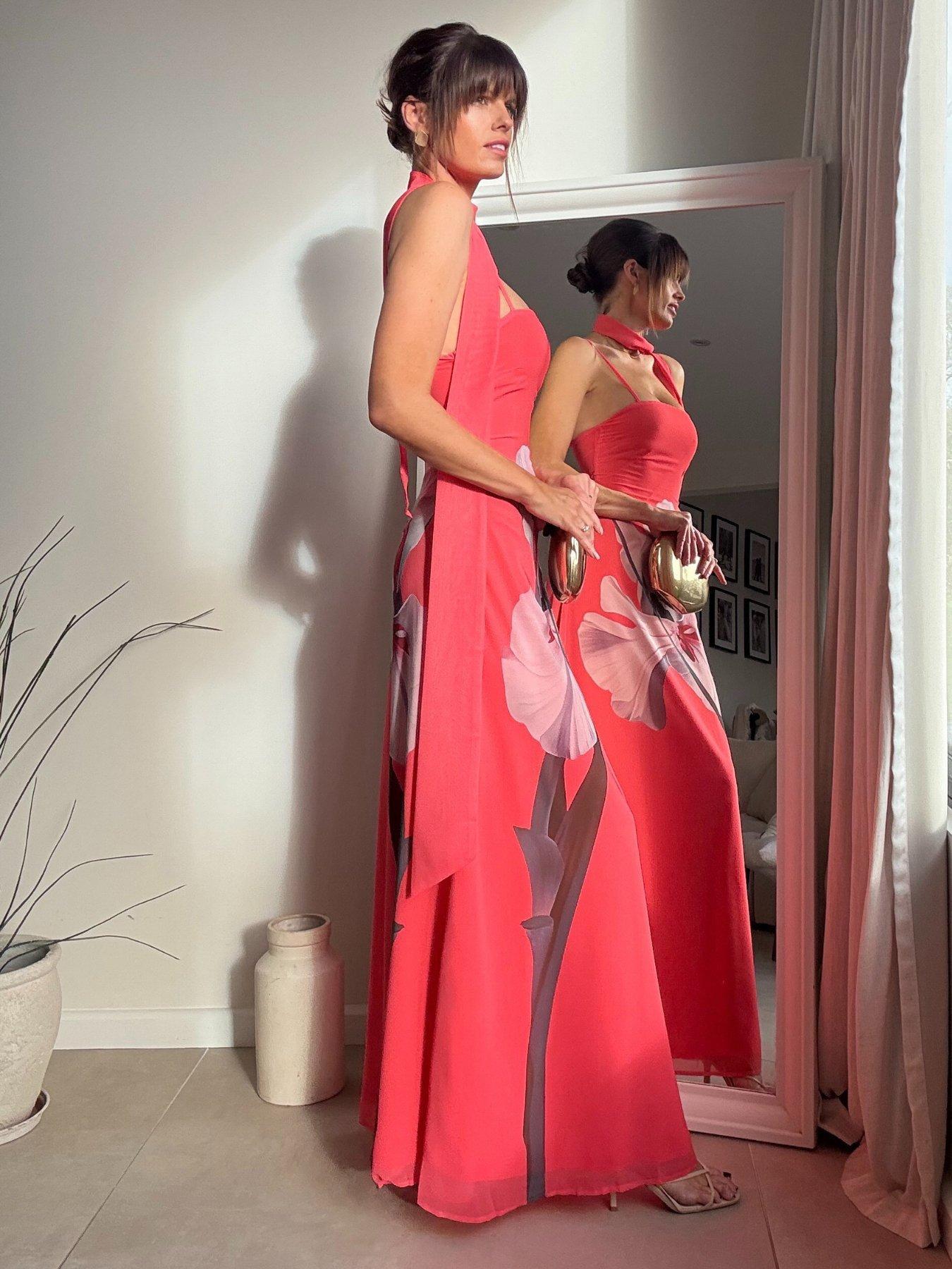 Image 3 of 4 of Style Cheat Satin Scarf Dress